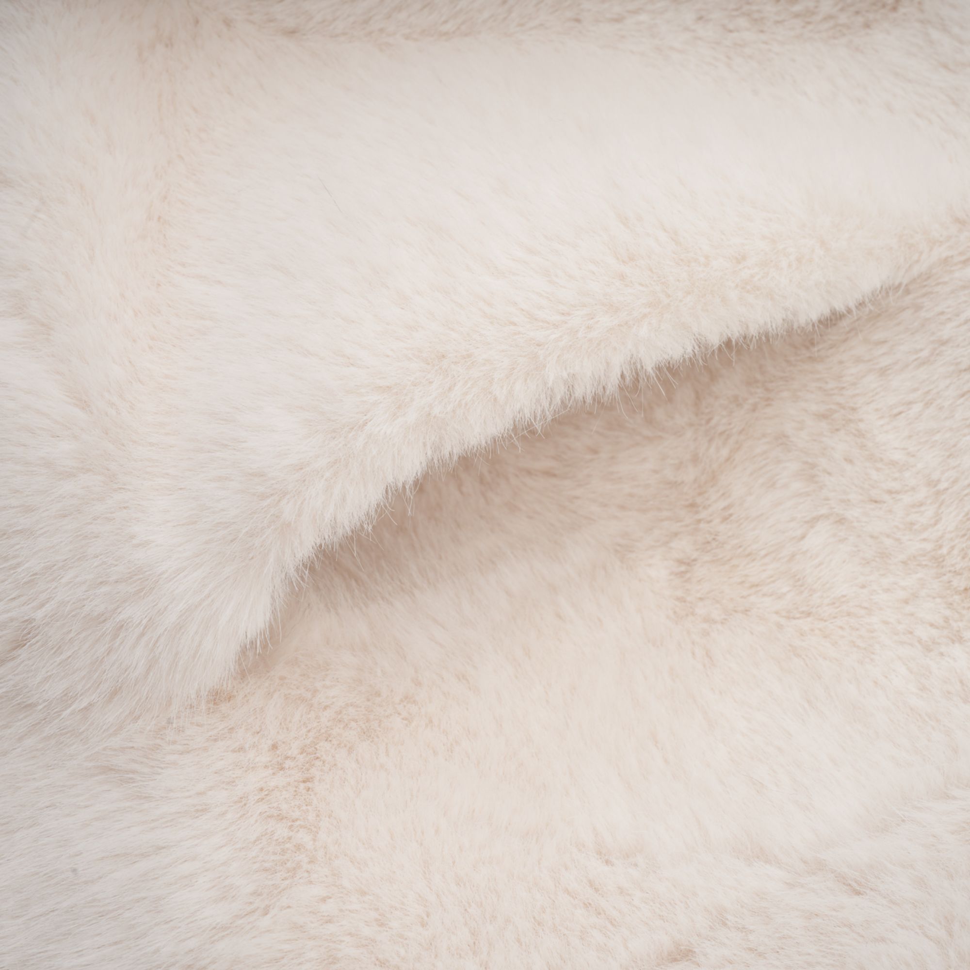 Chantal white faux-fur double-breasted jacket (Final Sale)