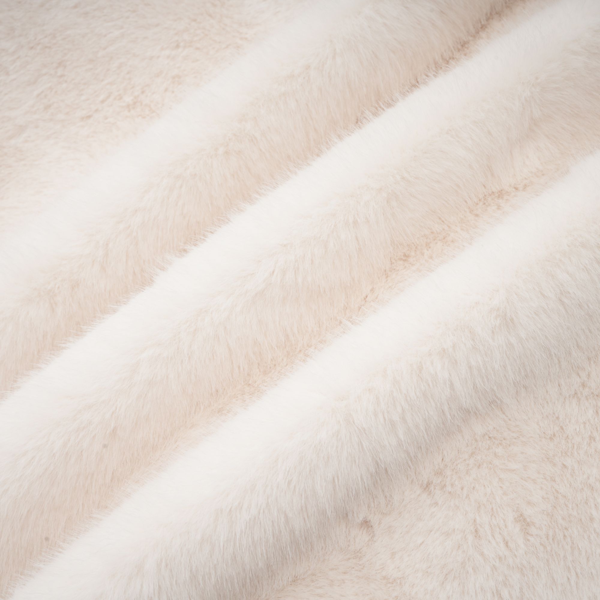 Chantal white faux-fur double-breasted jacket (Final Sale)