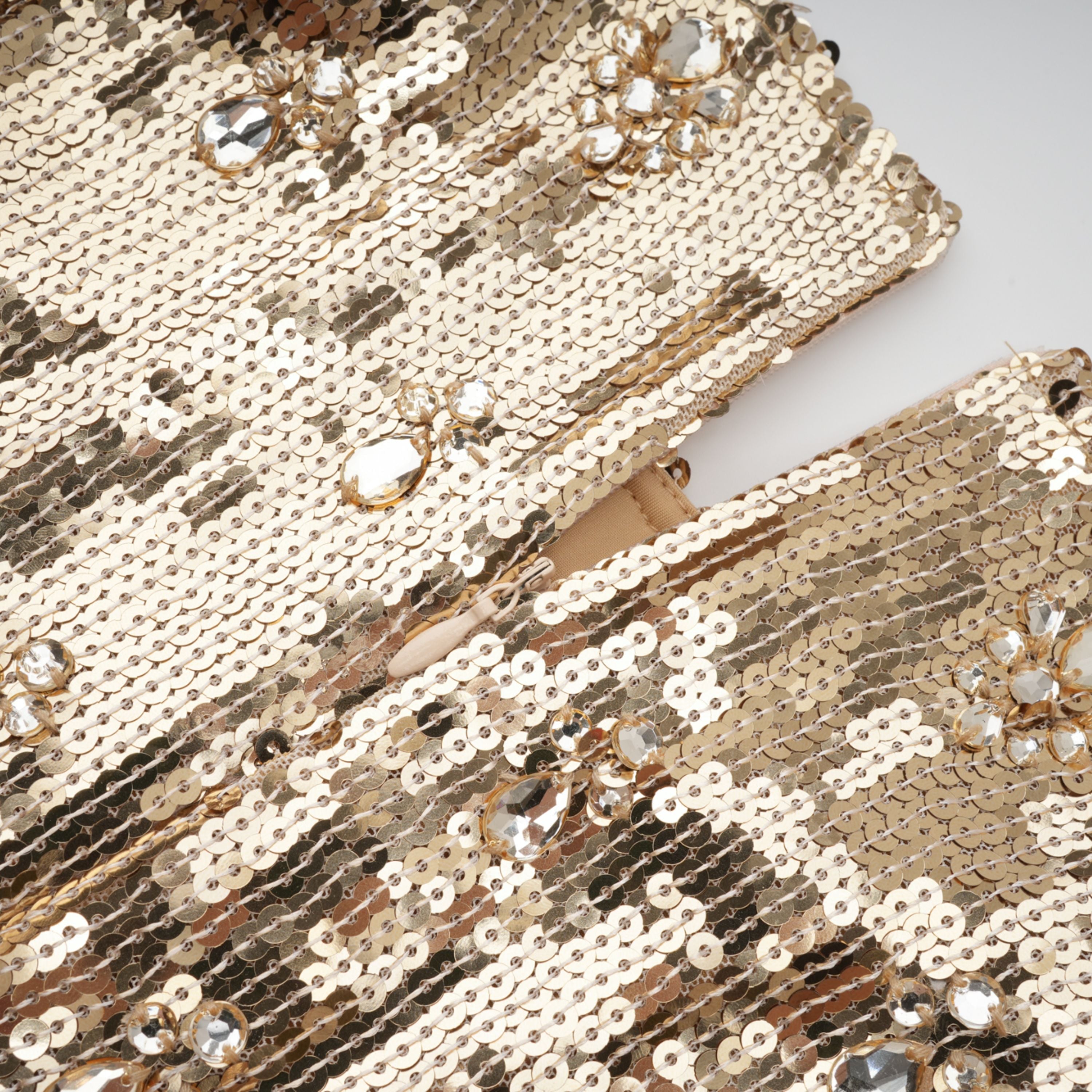 Federica Gold Train Sequined Maxi Dress (Final Sale-US Only)