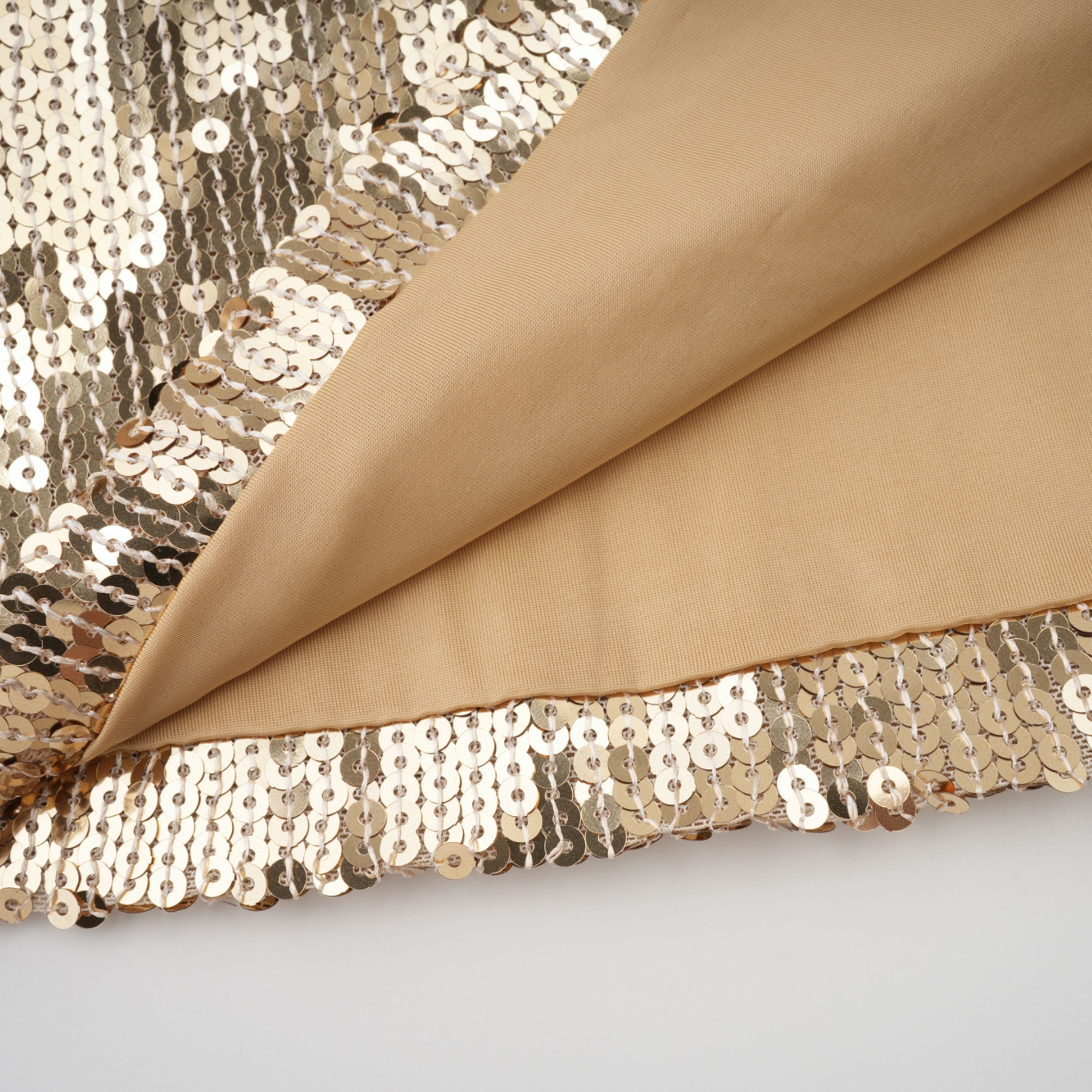 Federica Gold Train Sequined Maxi Dress (Final Sale-US Only)