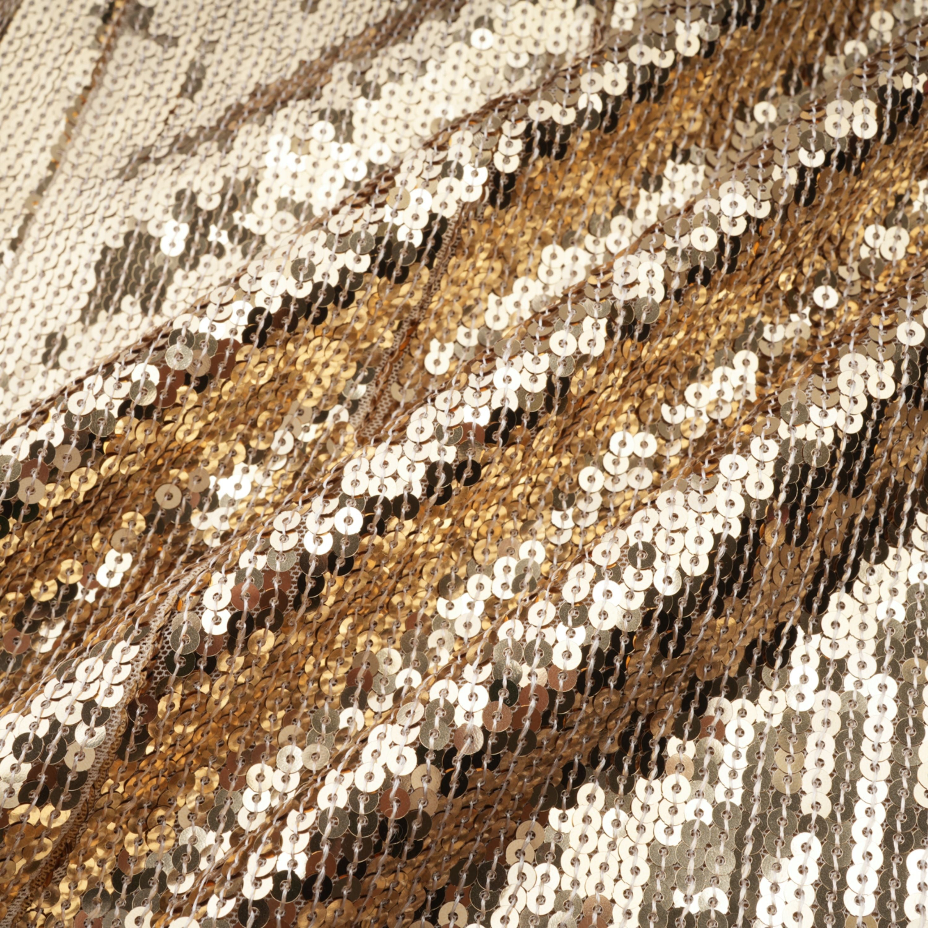 Federica Gold Train Sequined Maxi Dress (Final Sale-US Only)