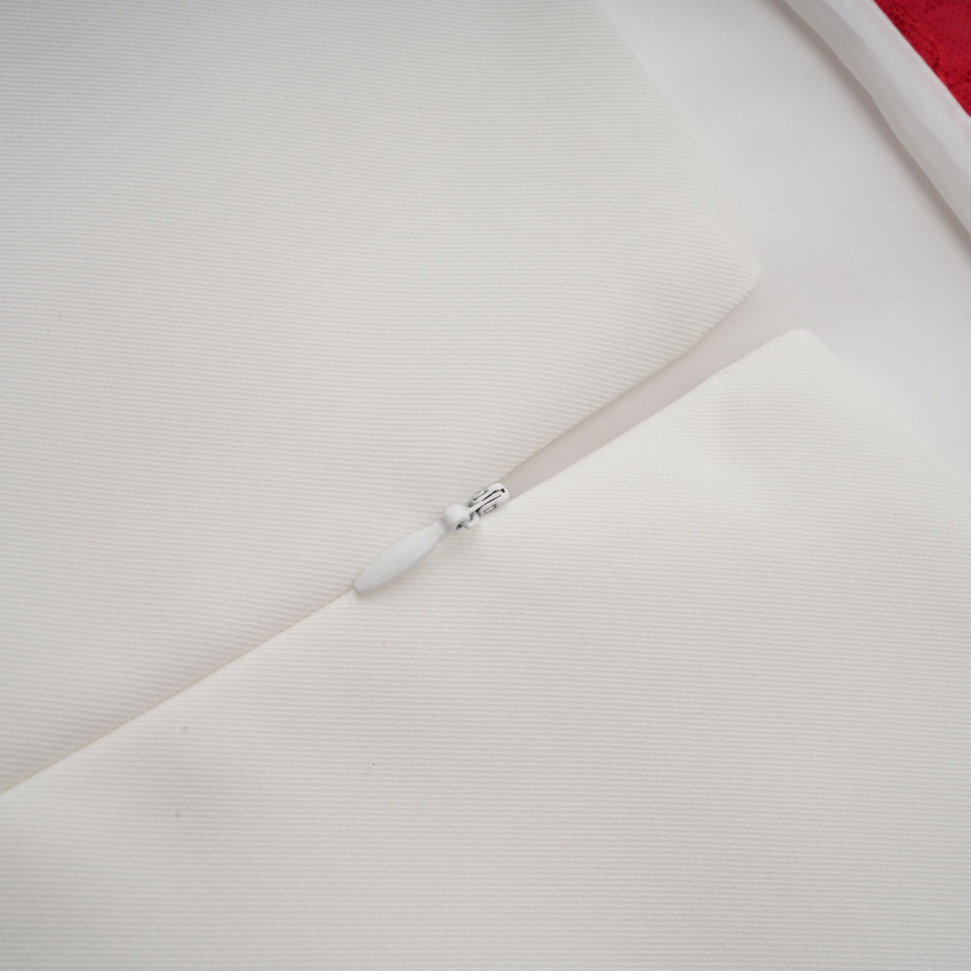 Véronique white 3d-petal sleeveless mini dress (Final Sale-US Only)