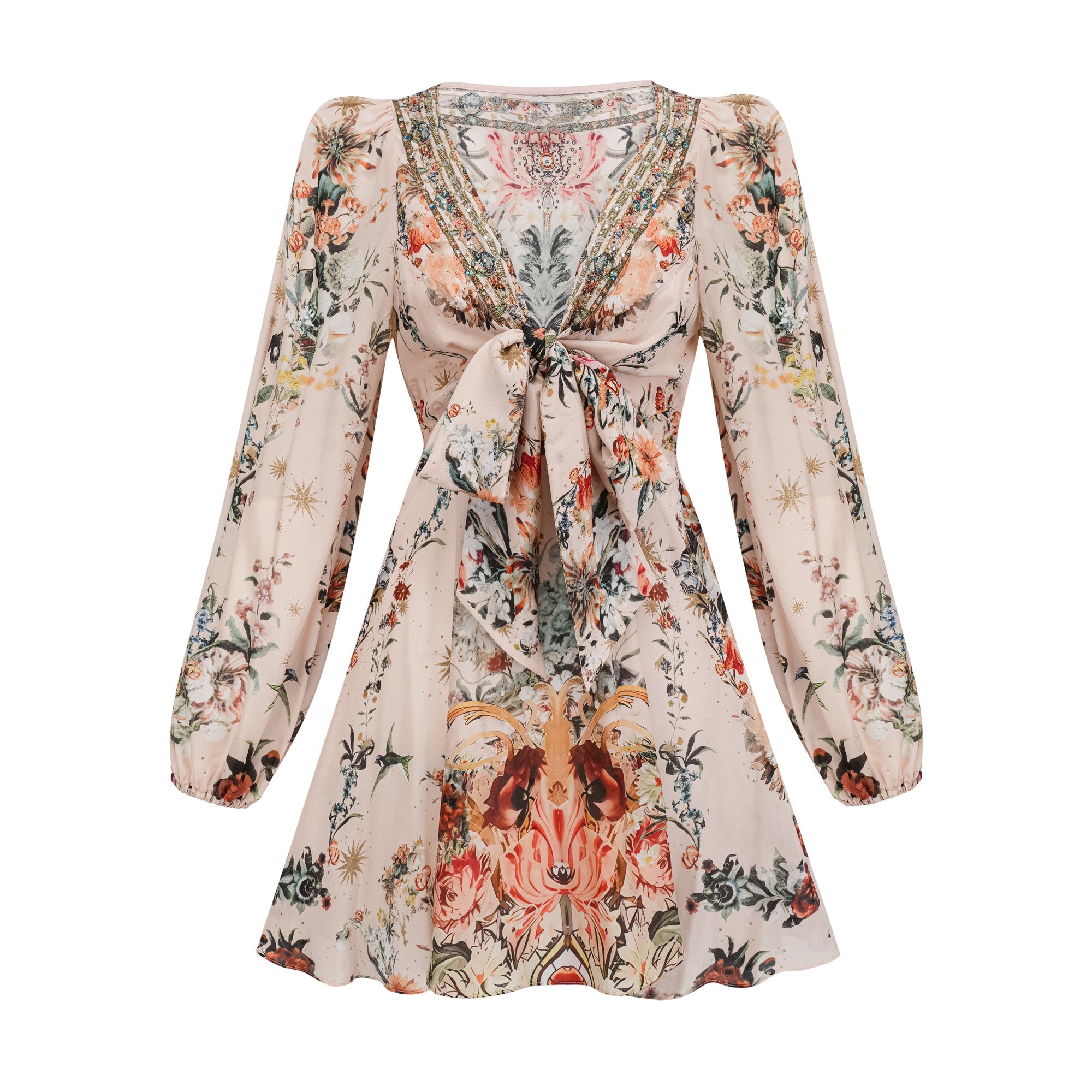 Emilia short wrap tie dress (Final Sale-US Only)