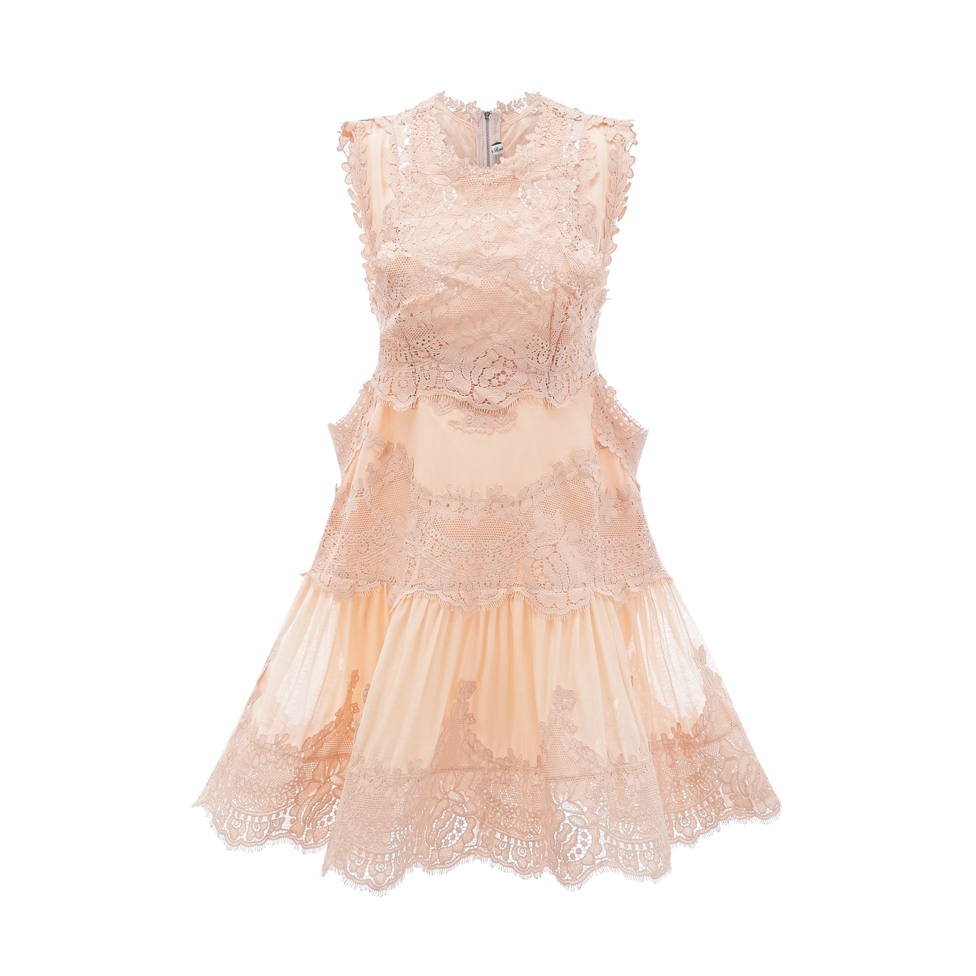 Dionne lace patch mini dress