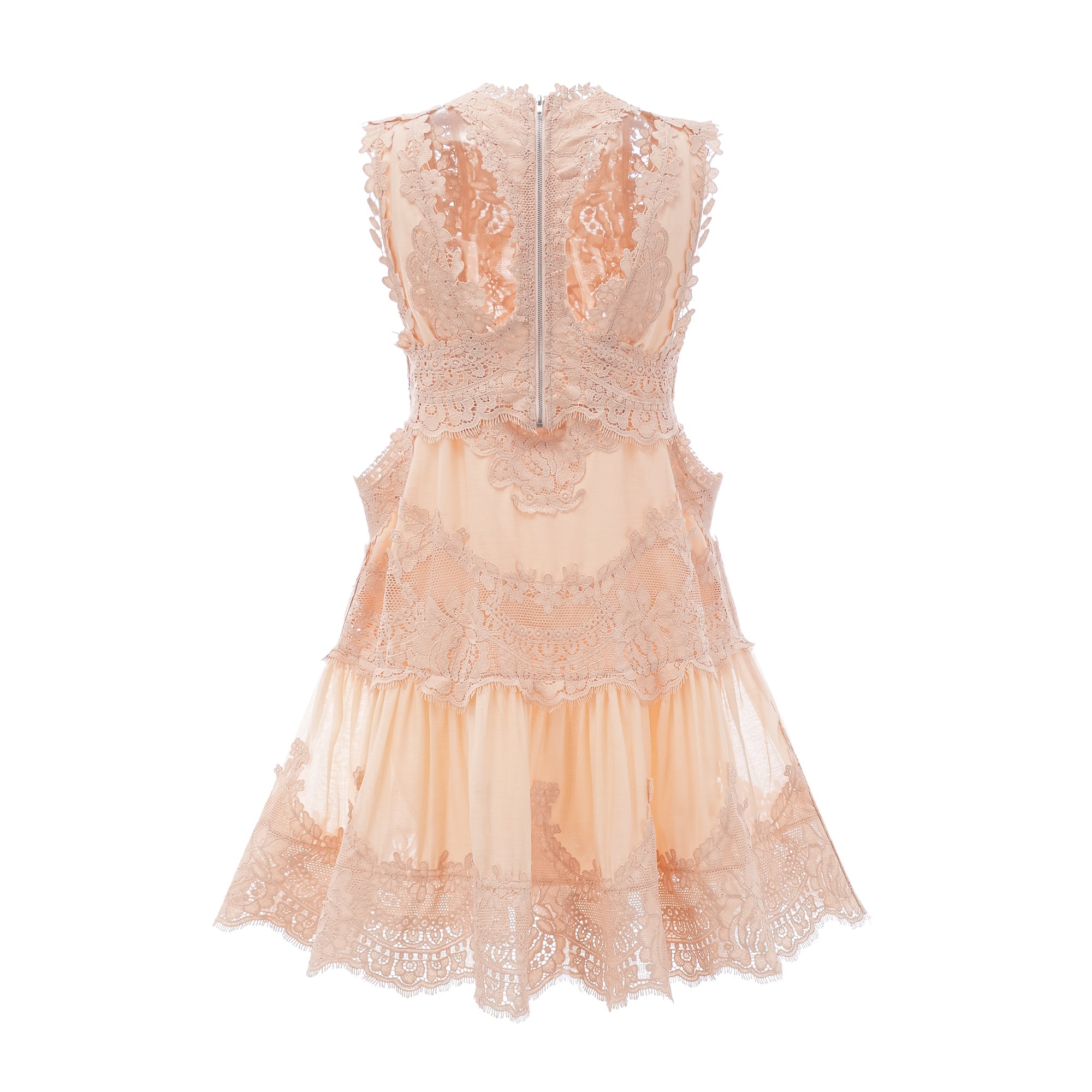 Dionne lace patch mini dress