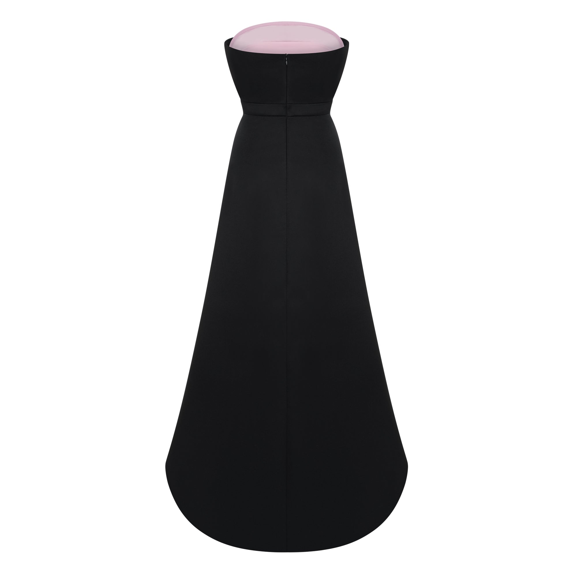 Felismina Pink Color Block Satin Maxi Dress