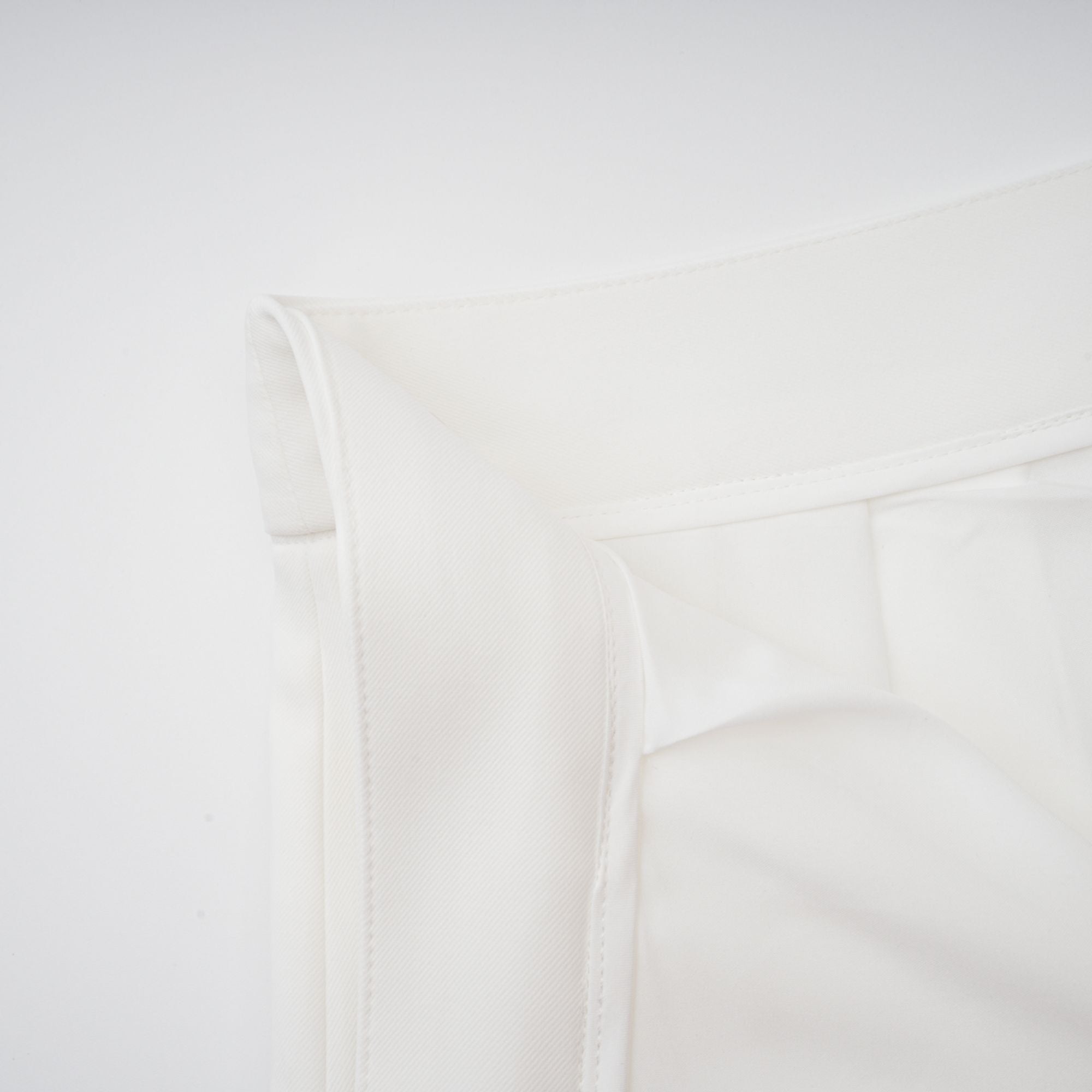 Adèle creased top & trousers matching set in White