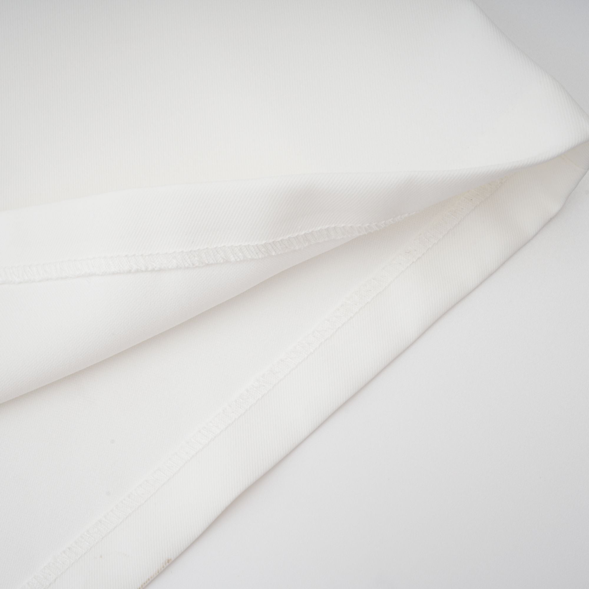 Adèle creased top & trousers matching set in White