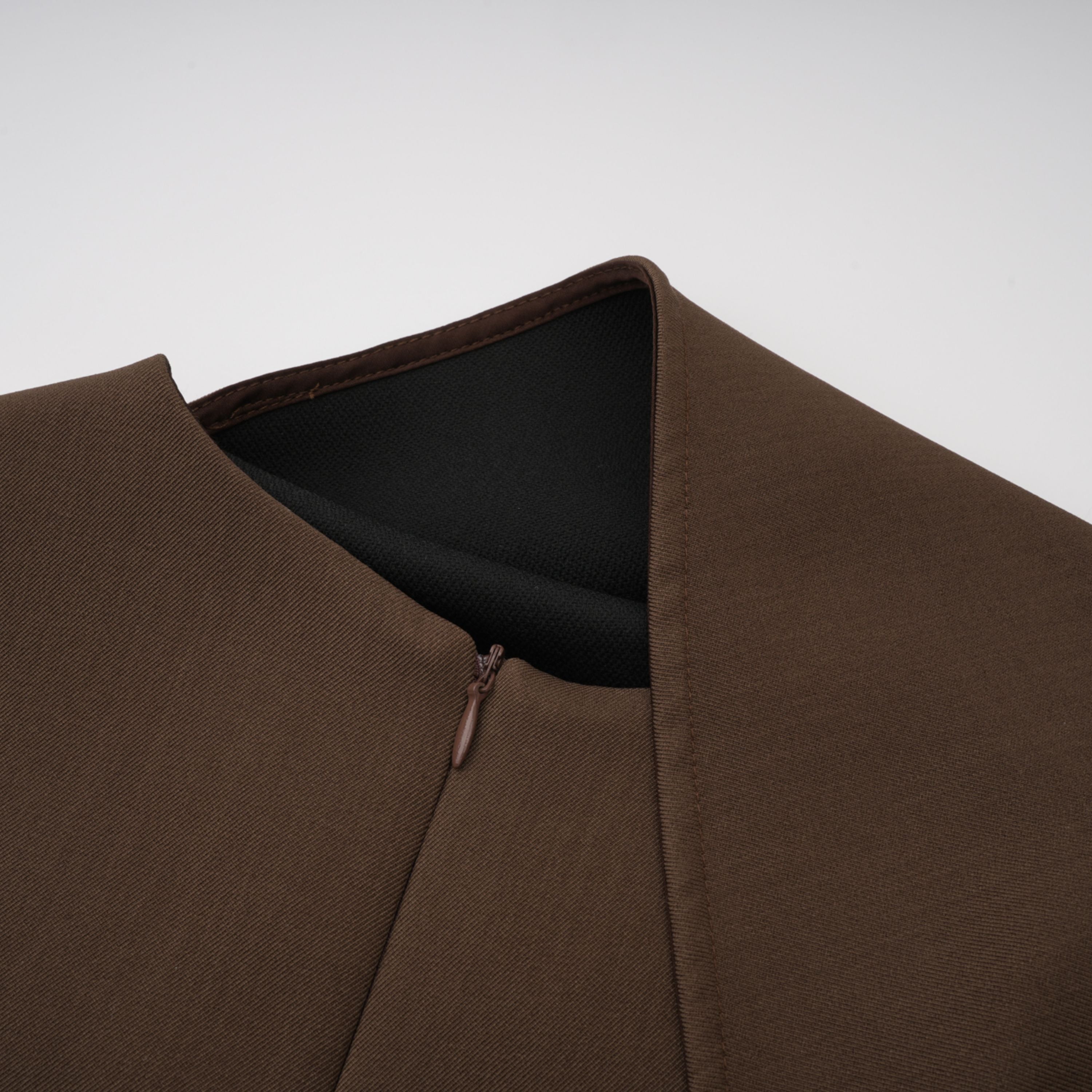 Francesca Brown Asymmetrical Gathered Mini Dress