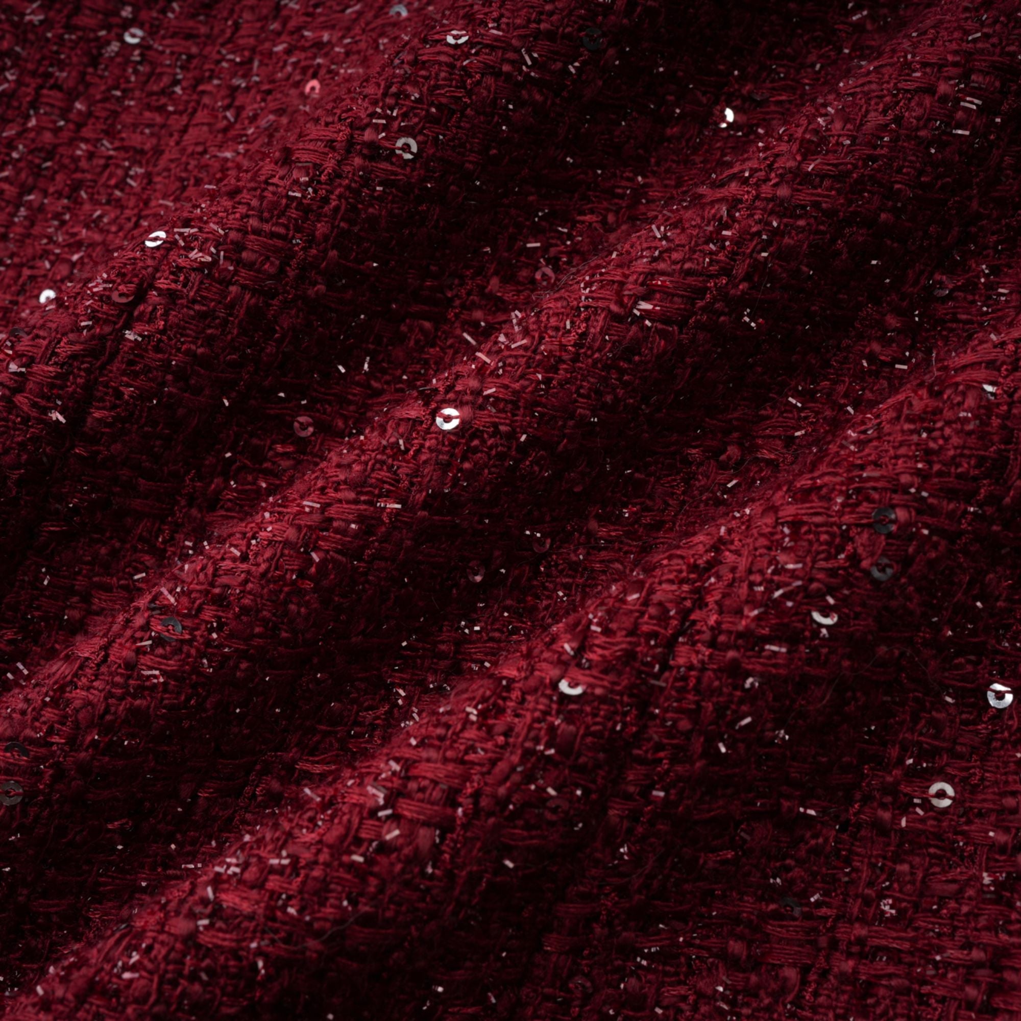 Ancora Red Embellished Tweed Mini Dress (Final Sale)