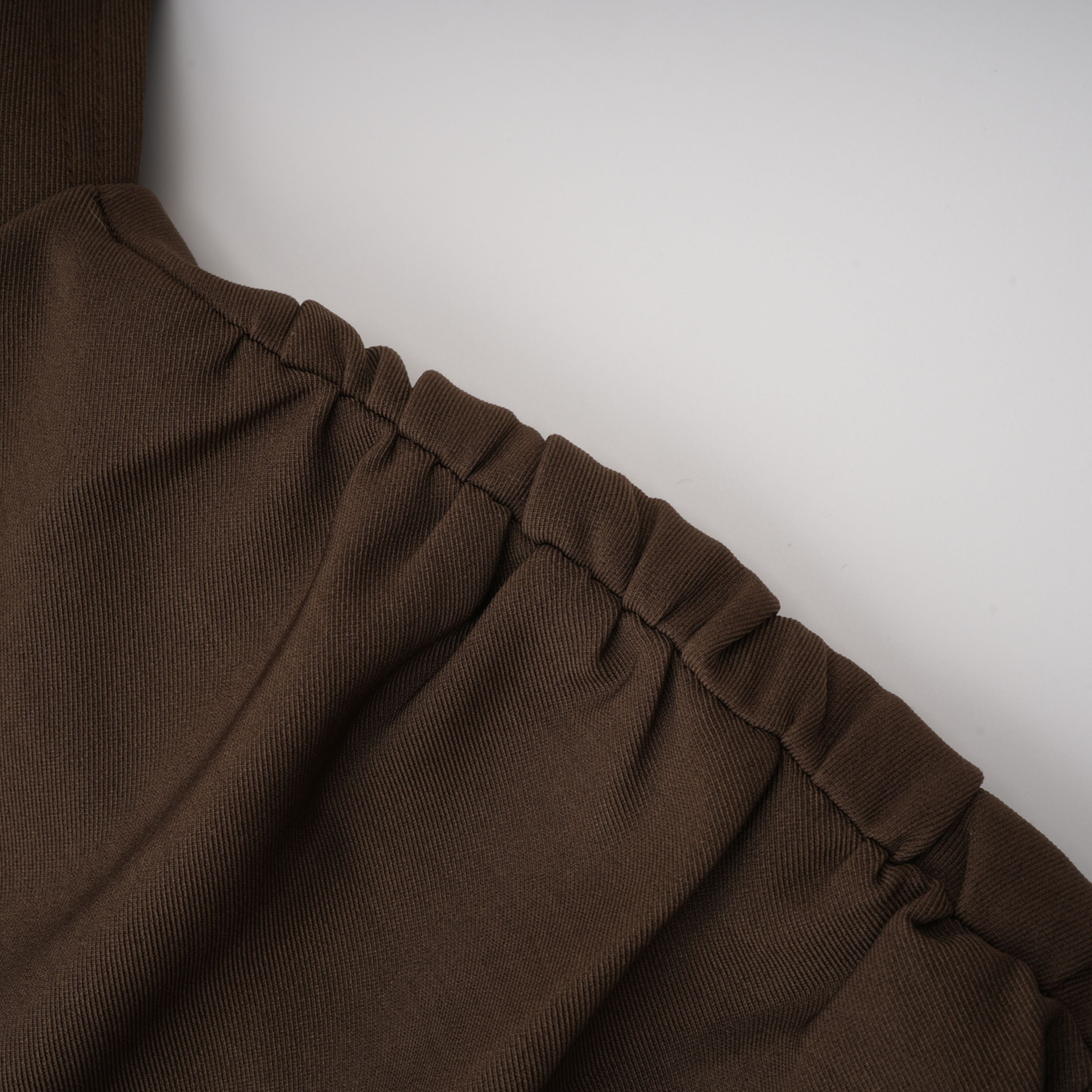 Francesca Brown Asymmetrical Gathered Mini Dress  (Final Sale-US Only)
