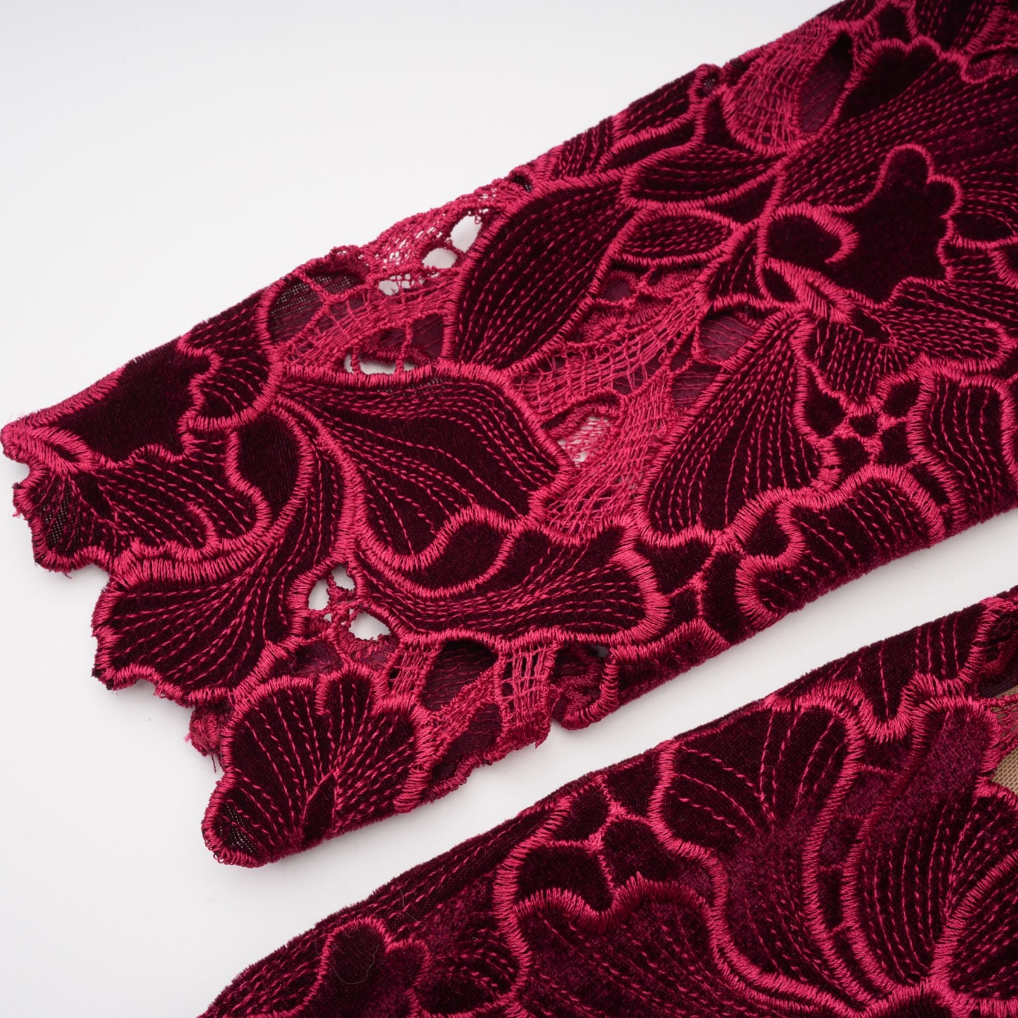 Hafdis Red Floral Embroidered Mini Dress (Final Sale-US Only)