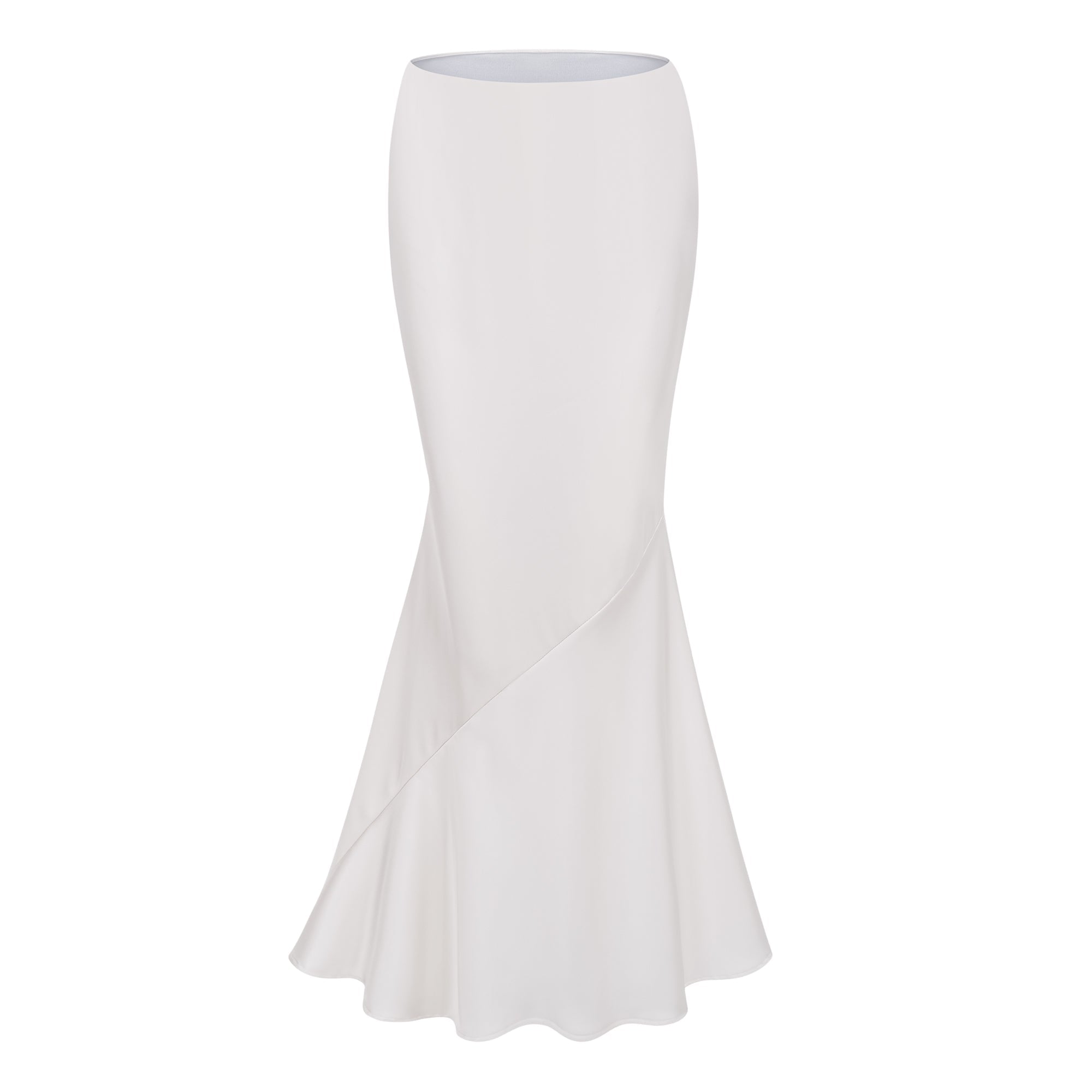 Zora White Sequin Corset Top & Satin Skirt Set (Final Sale-US Only)