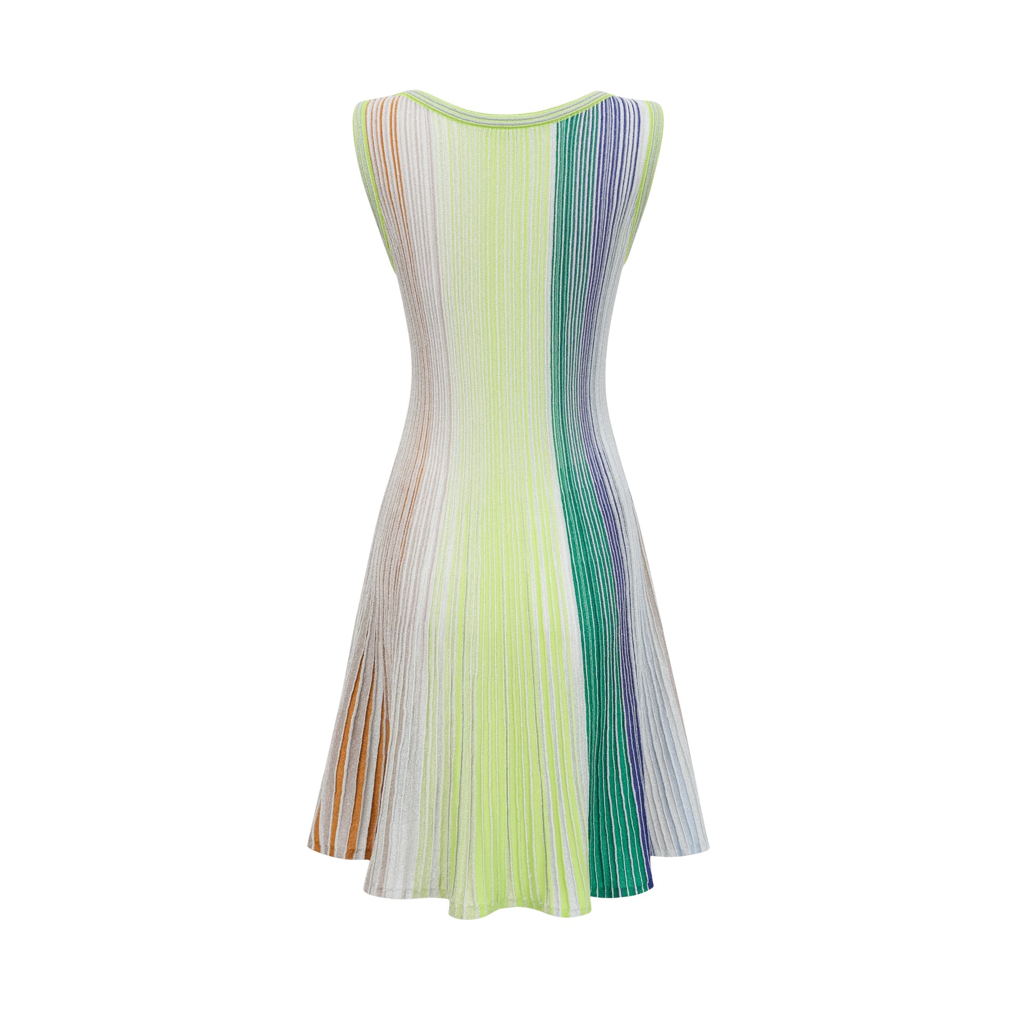 Amaryllis Green Sequin Striped Knit Mini Dress (Final Sale-US Only)