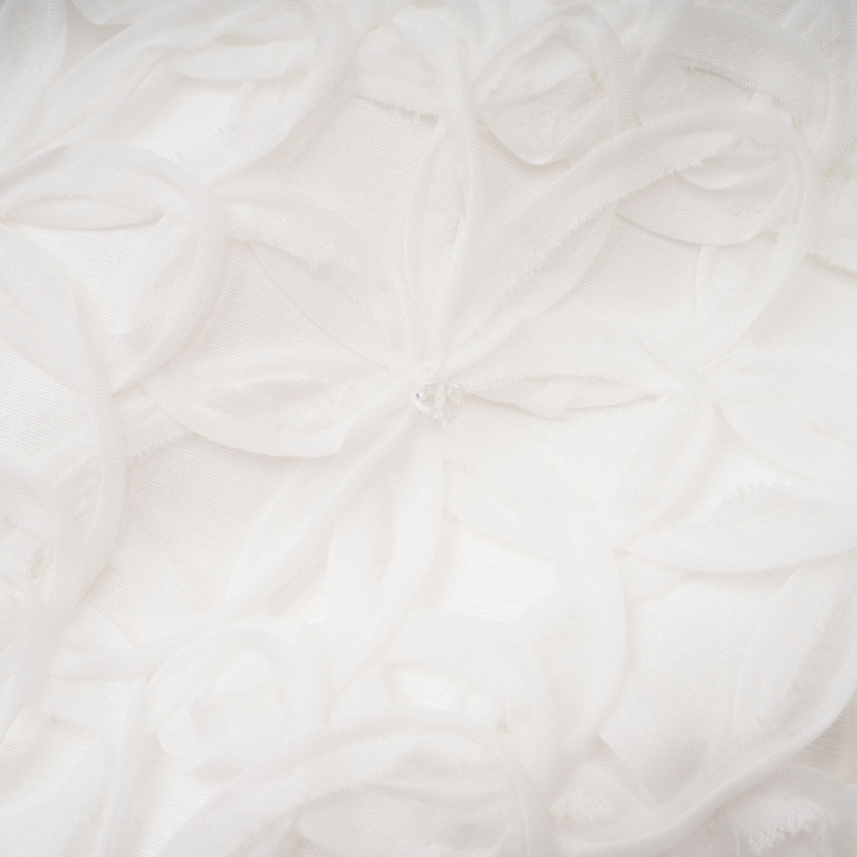 Dulcie White Floral Jacquard Shawl & Dress Set