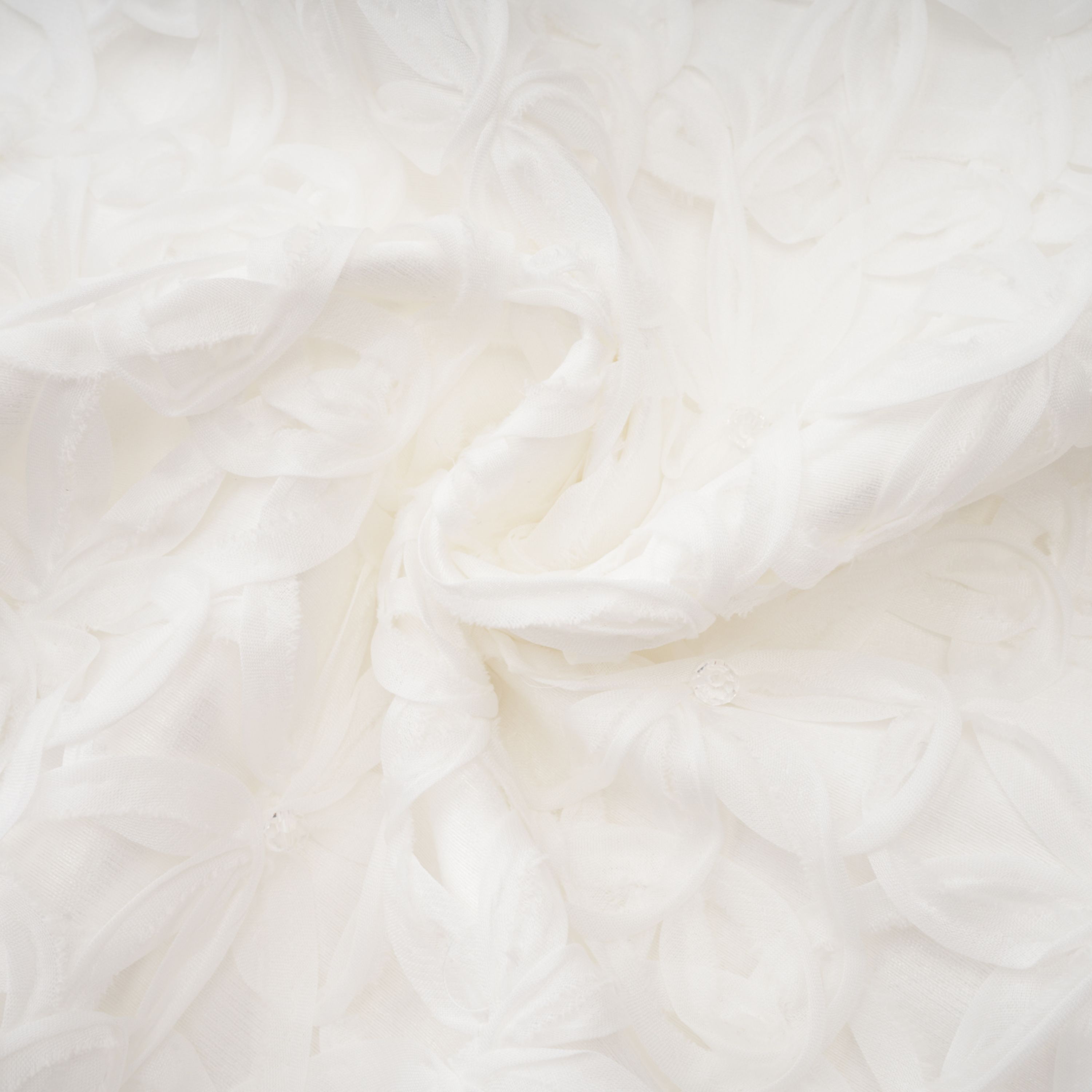 Dulcie White Floral Jacquard Shawl & Dress Set