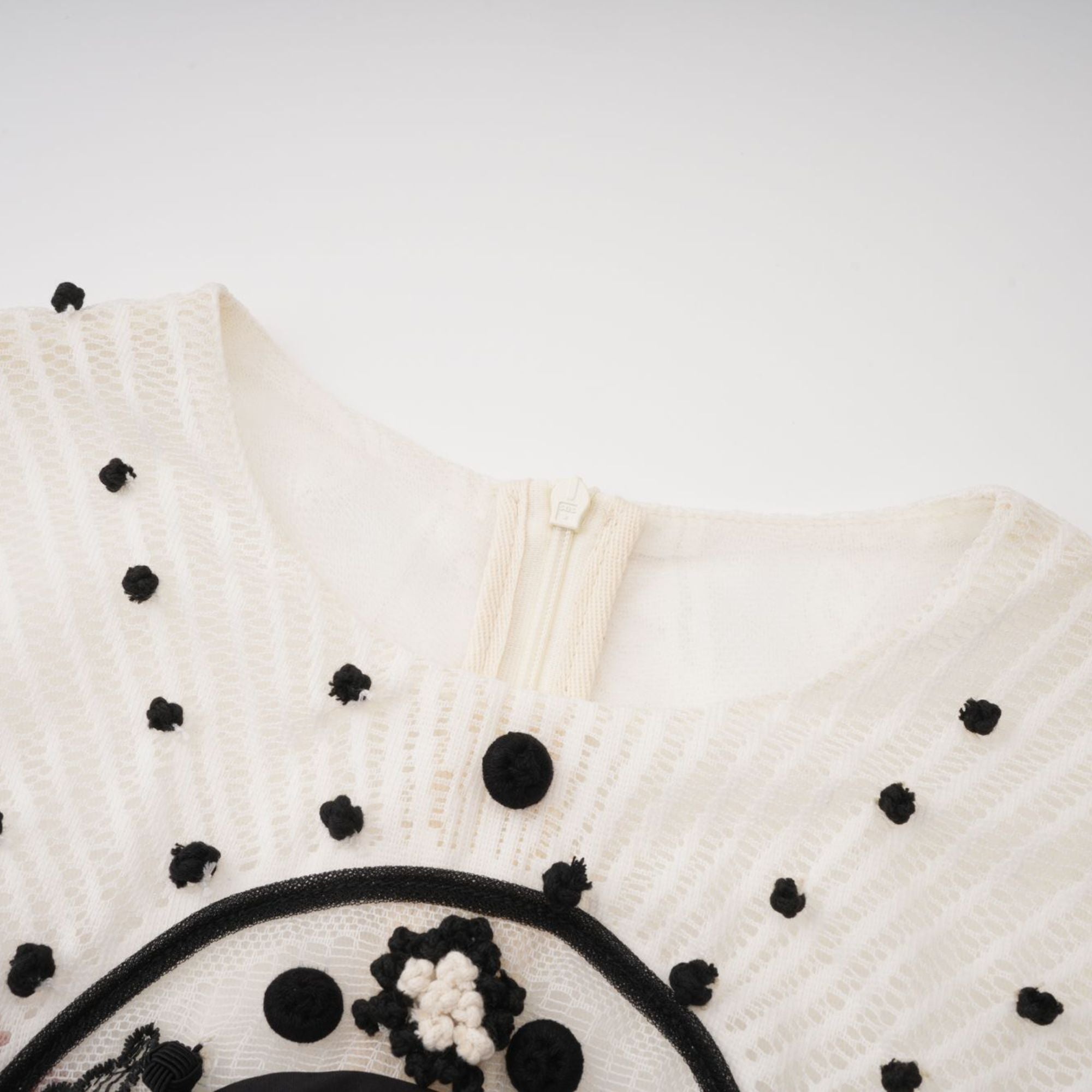 Phoebe white jacquard floral-lace pleated midi dress
