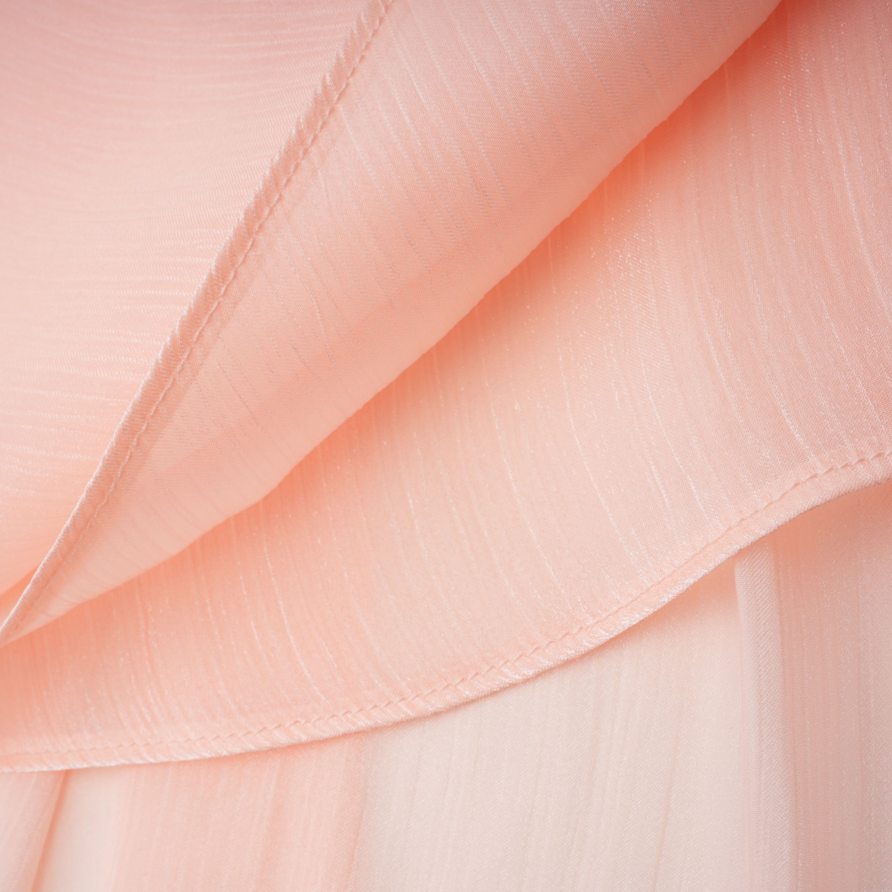 Mélodie Pink Pleated Glossy Top & Skirt Set