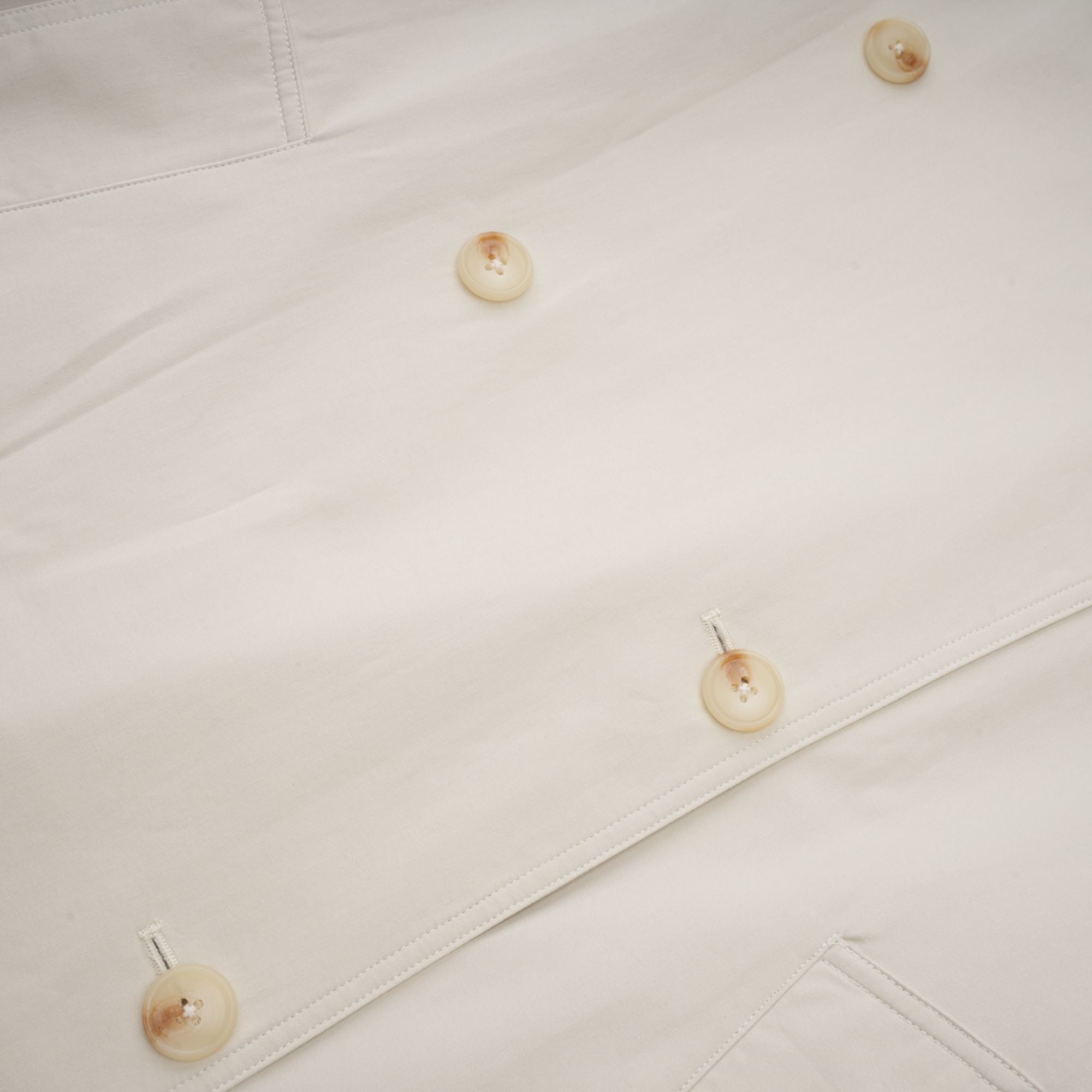 Bruyère White Double-Breasted Long Trench Coat (Final Sale-US Only)