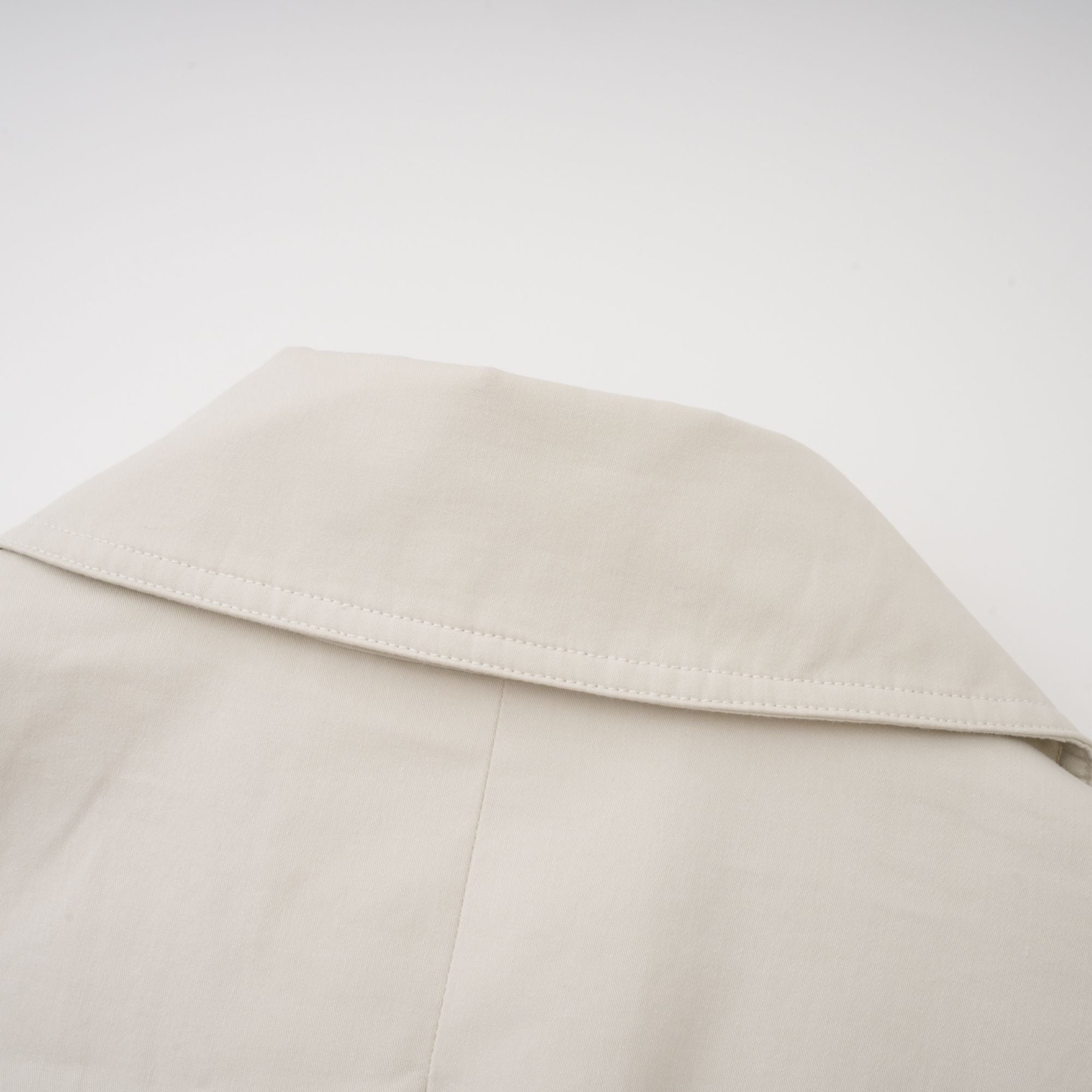 Bruyère White Double-Breasted Long Trench Coat (Final Sale-US Only)