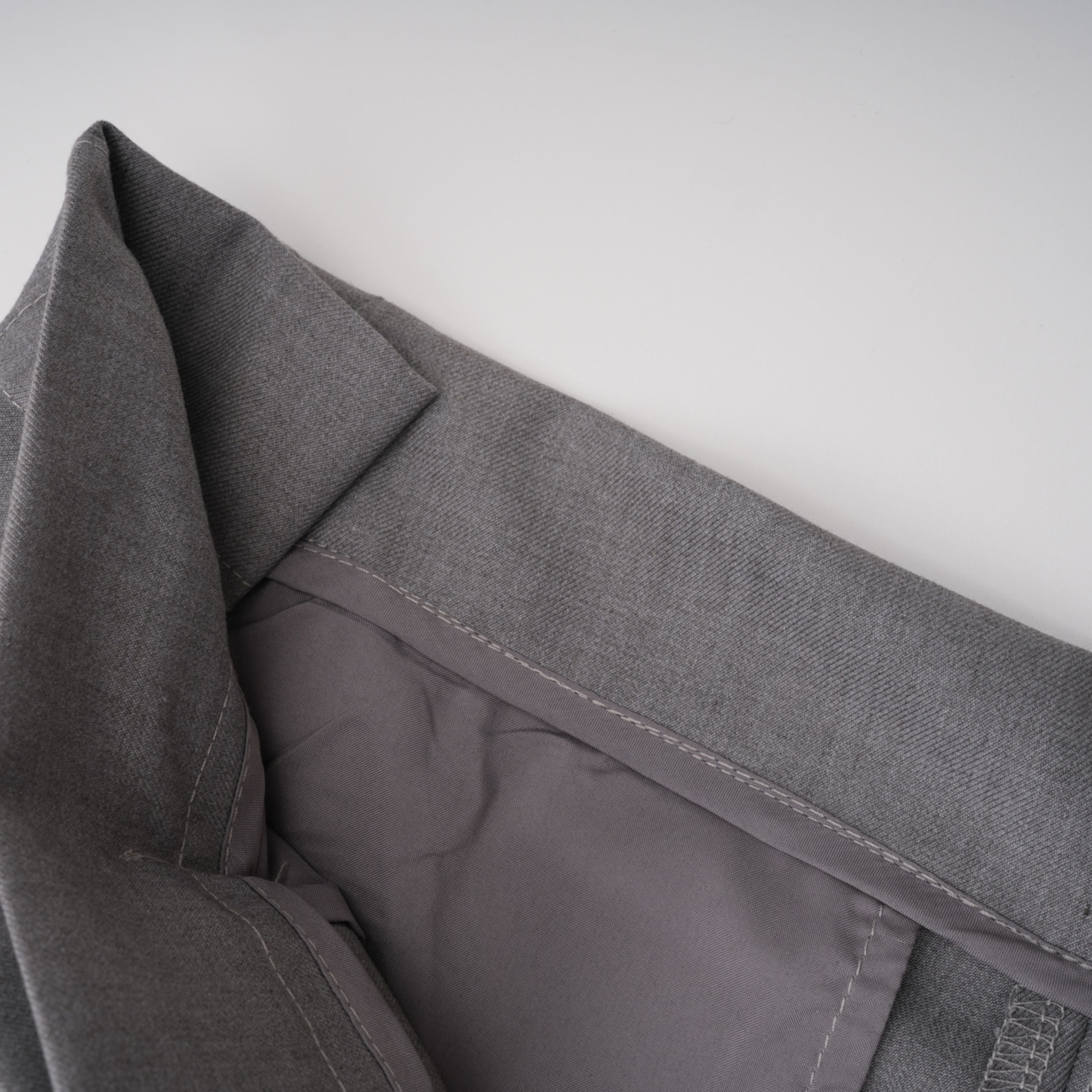 Cynthia Grey Asymmetrical Draped Shirt & Trousers Set (Final Sale-US Only)