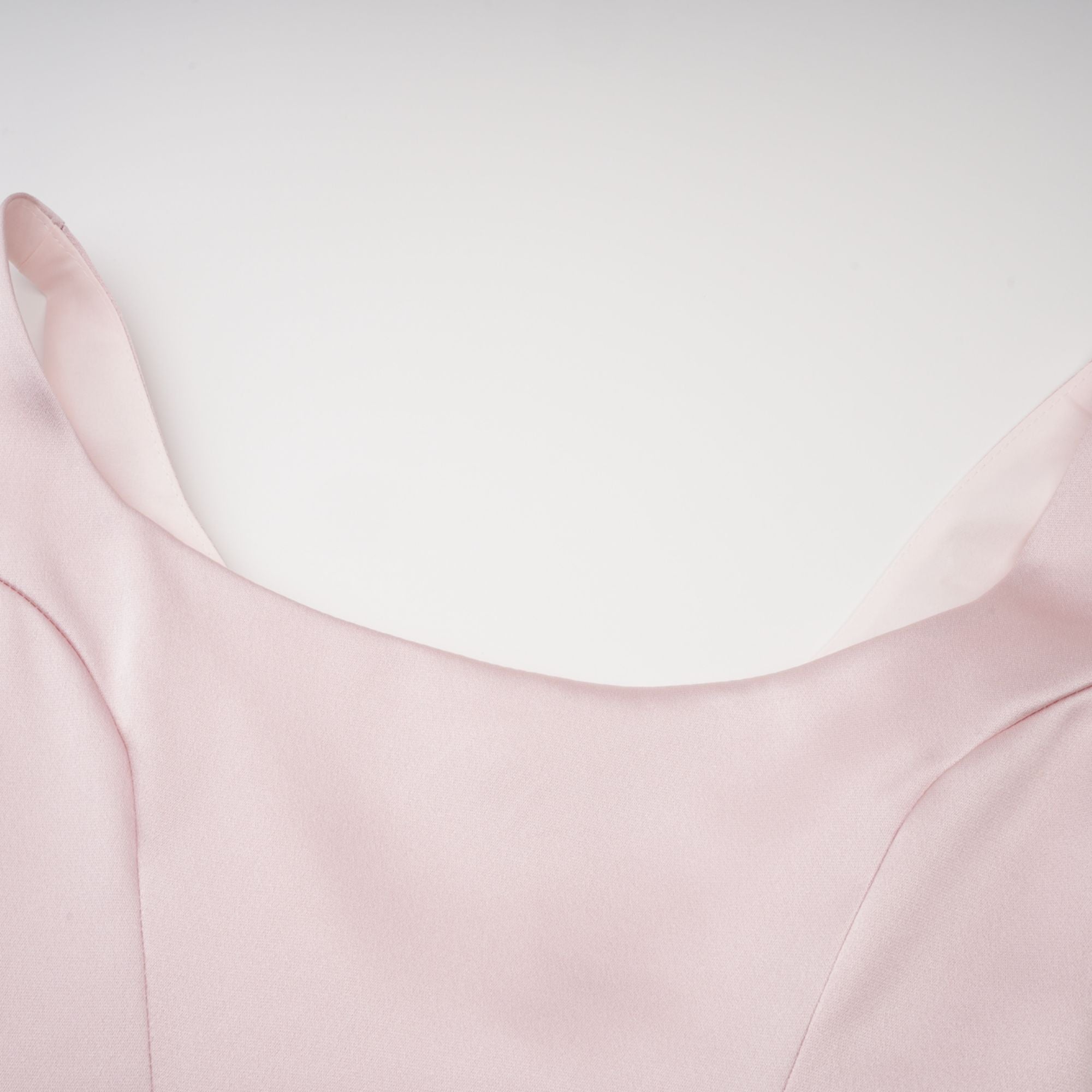 Fiona Pink Satin Square Neck Maxi Dress (Final Sale-US Only)