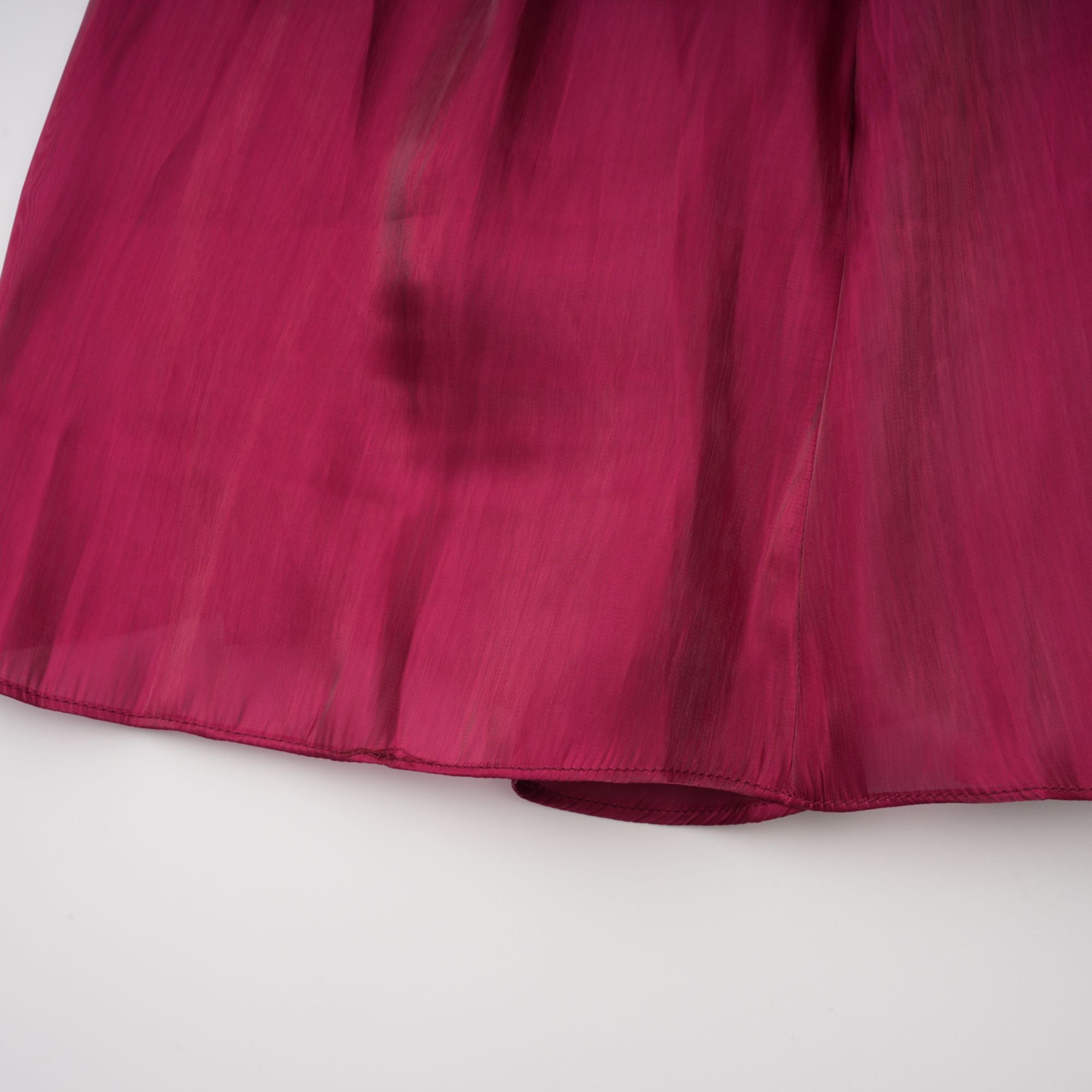 Danuta Burgundy Ruched Pleated Maxi Dress (Final Sale)