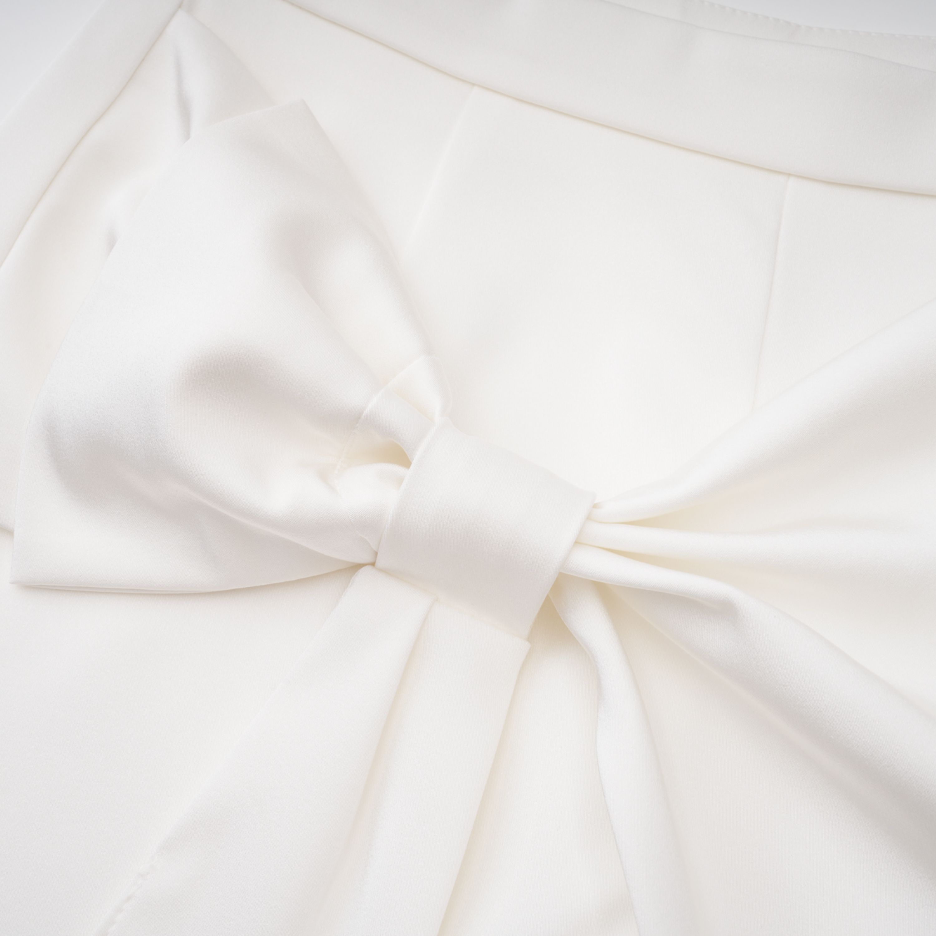 Vesper White High NeckLace Blouse & Skirt Co-ord Set