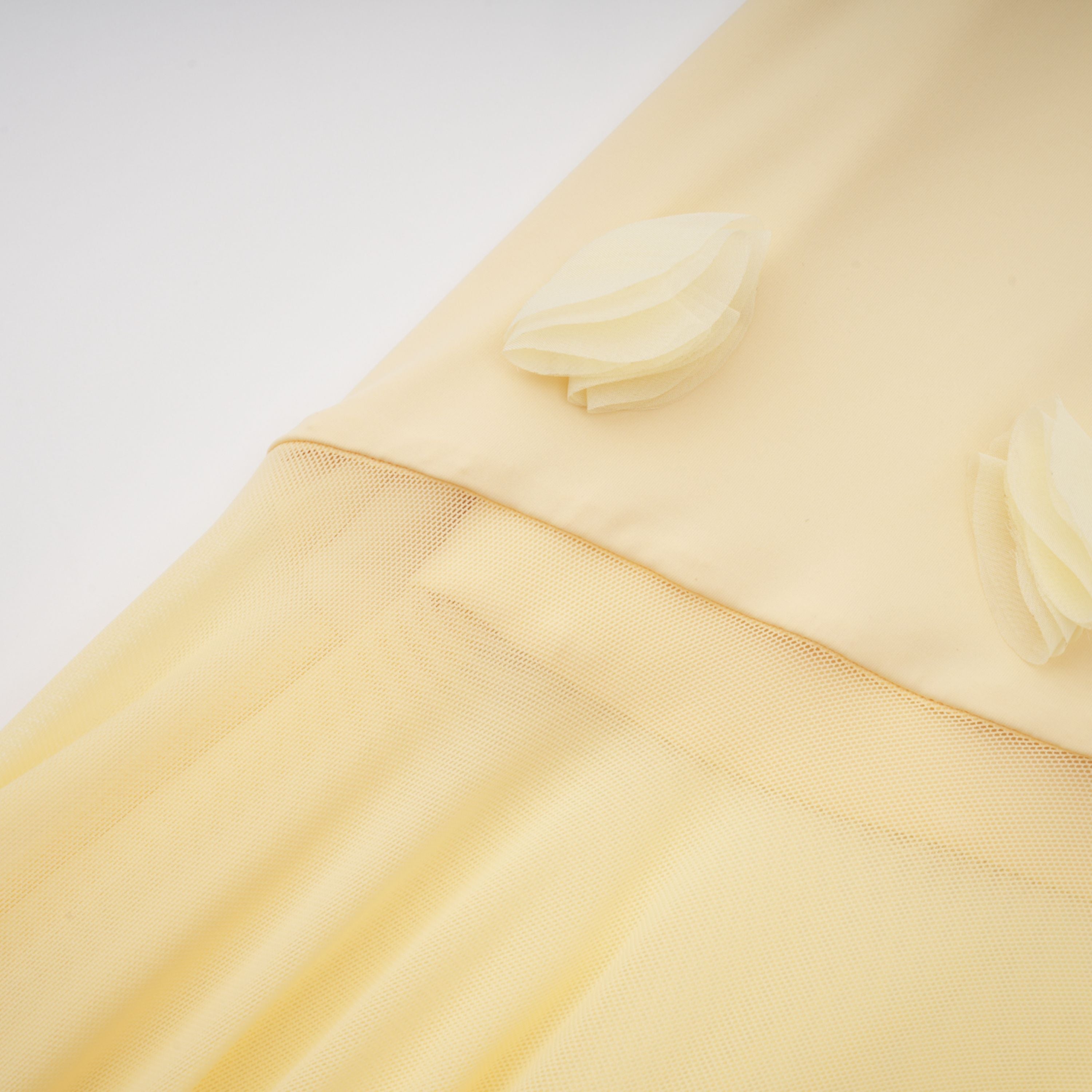 Yvette Yellow 3D Petal Mermaid Maxi Dress (Final Sale)