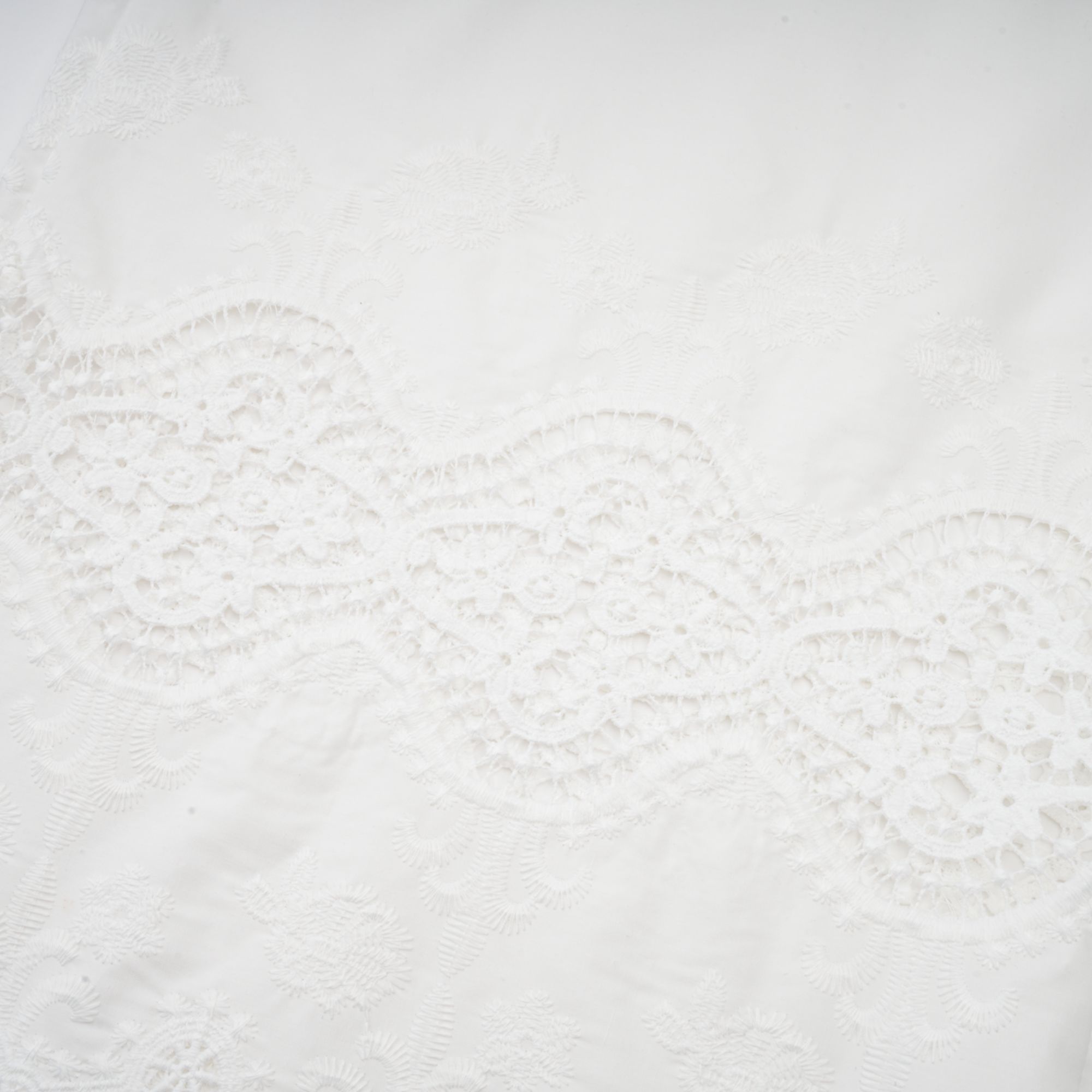 Raphaëlle lace-trim cut-out cropped top & trousers matching set (Final Sale)