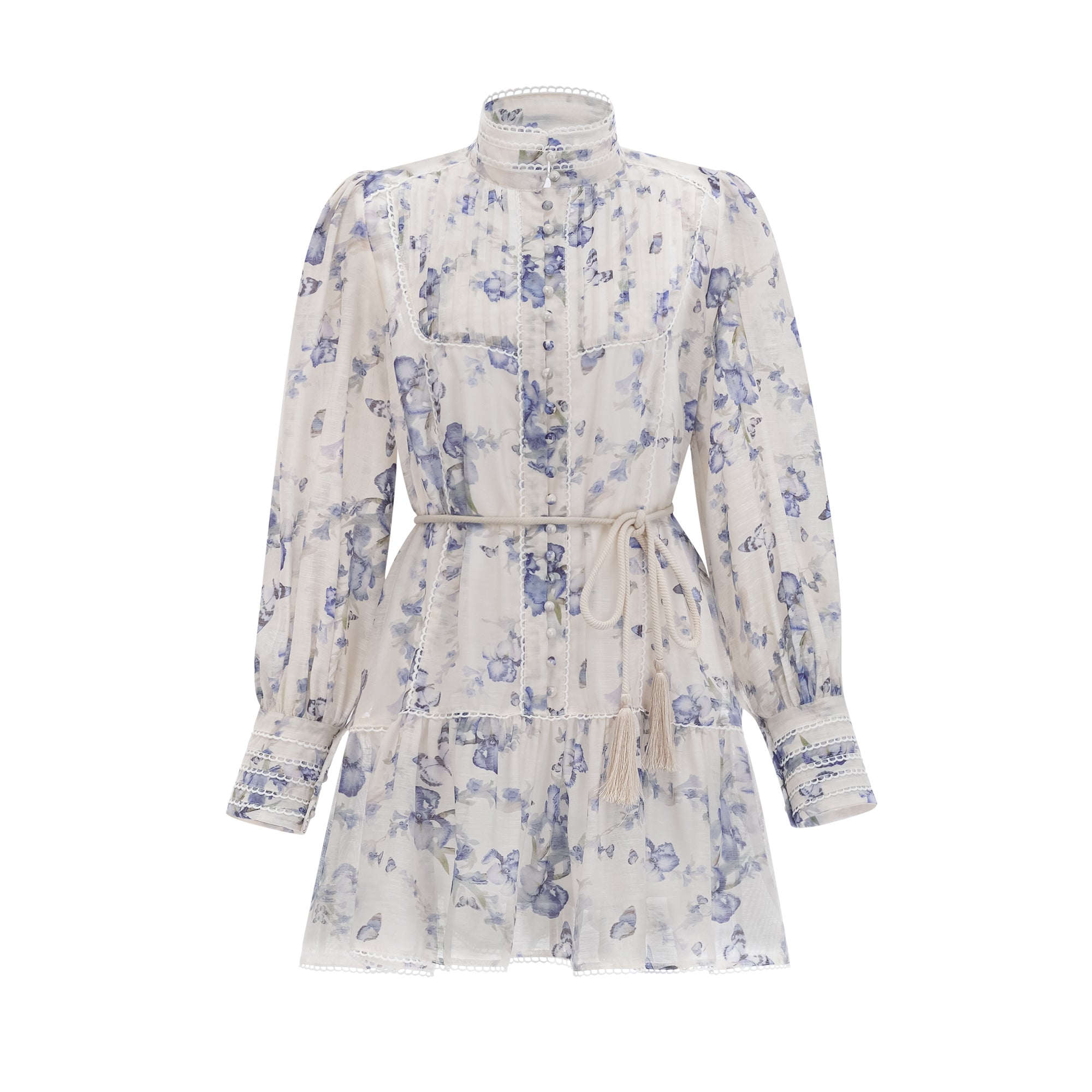 Blandine floral-print flared chiffon mini dress (US Only)