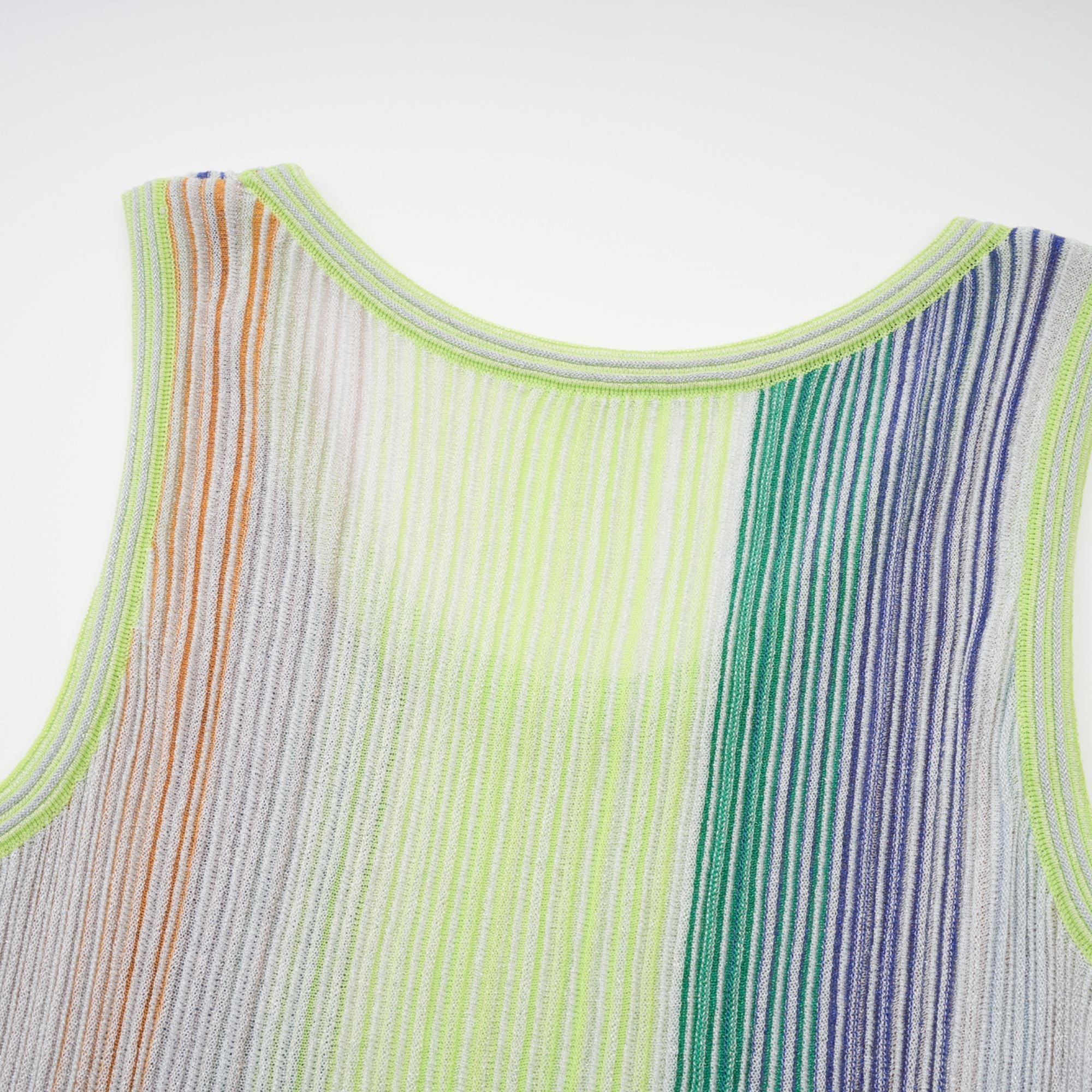 Amaryllis Green Sequin Striped Knit Mini Dress (Final Sale-US Only)