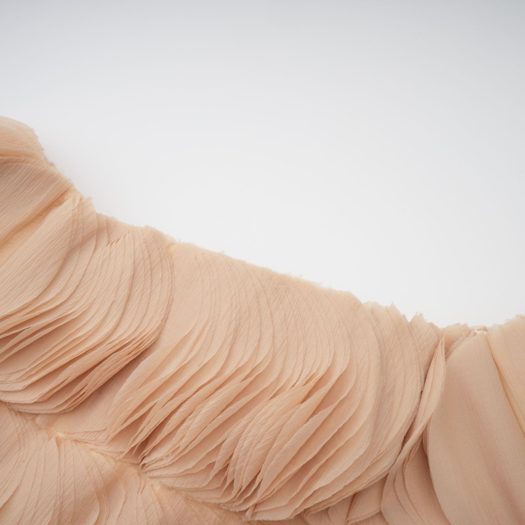 Elise neutrals off-shoulder shirred cropped top (Final Sale-US Only)