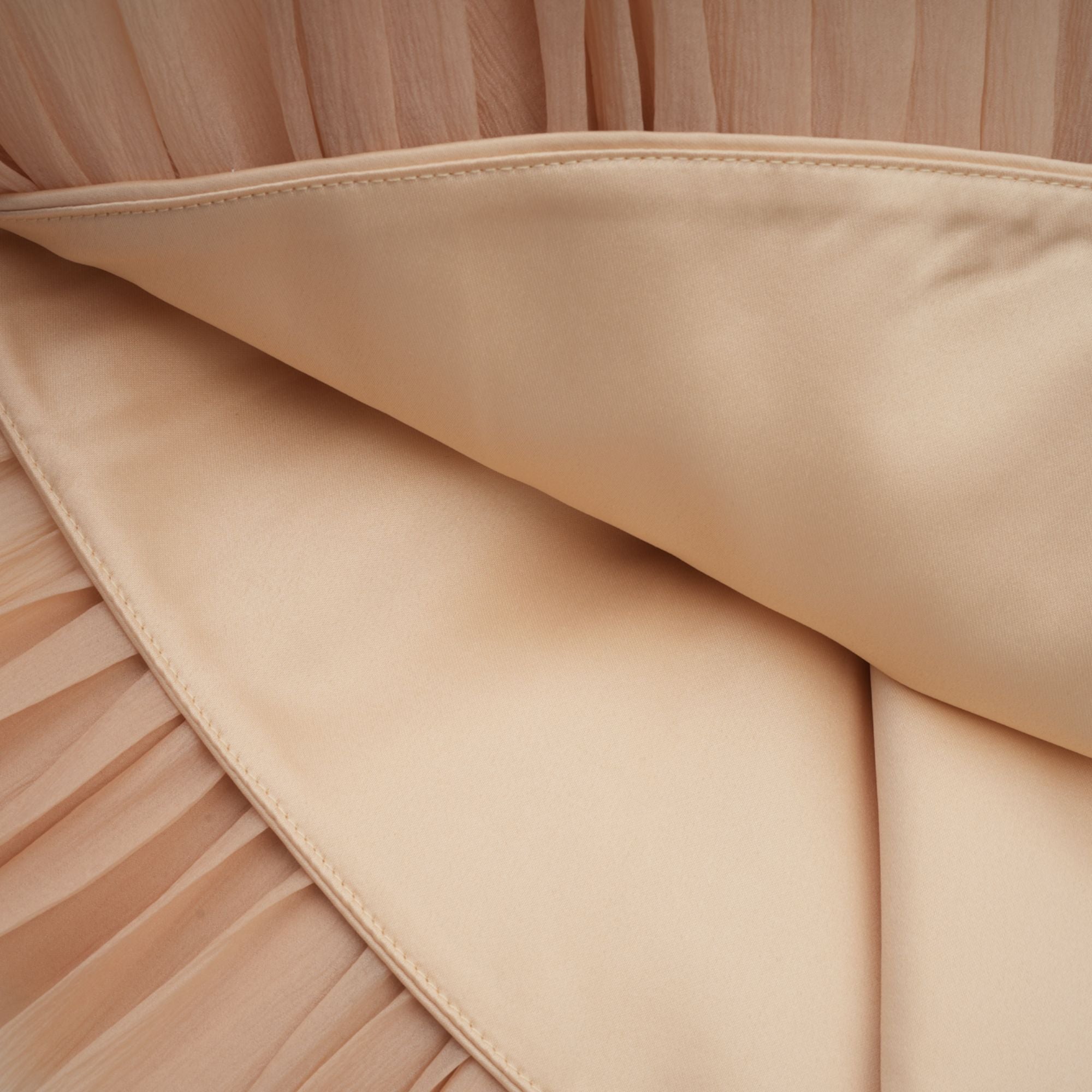 Elise neutrals off-shoulder shirred cropped top (Final Sale-US Only)