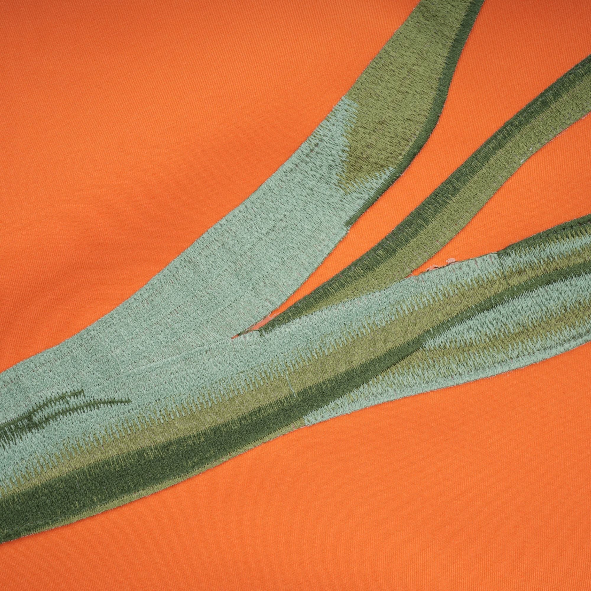 Irène Sequin Embroidered Off-Shoulder Midi Dress in Orange (Final Sale-US Only)