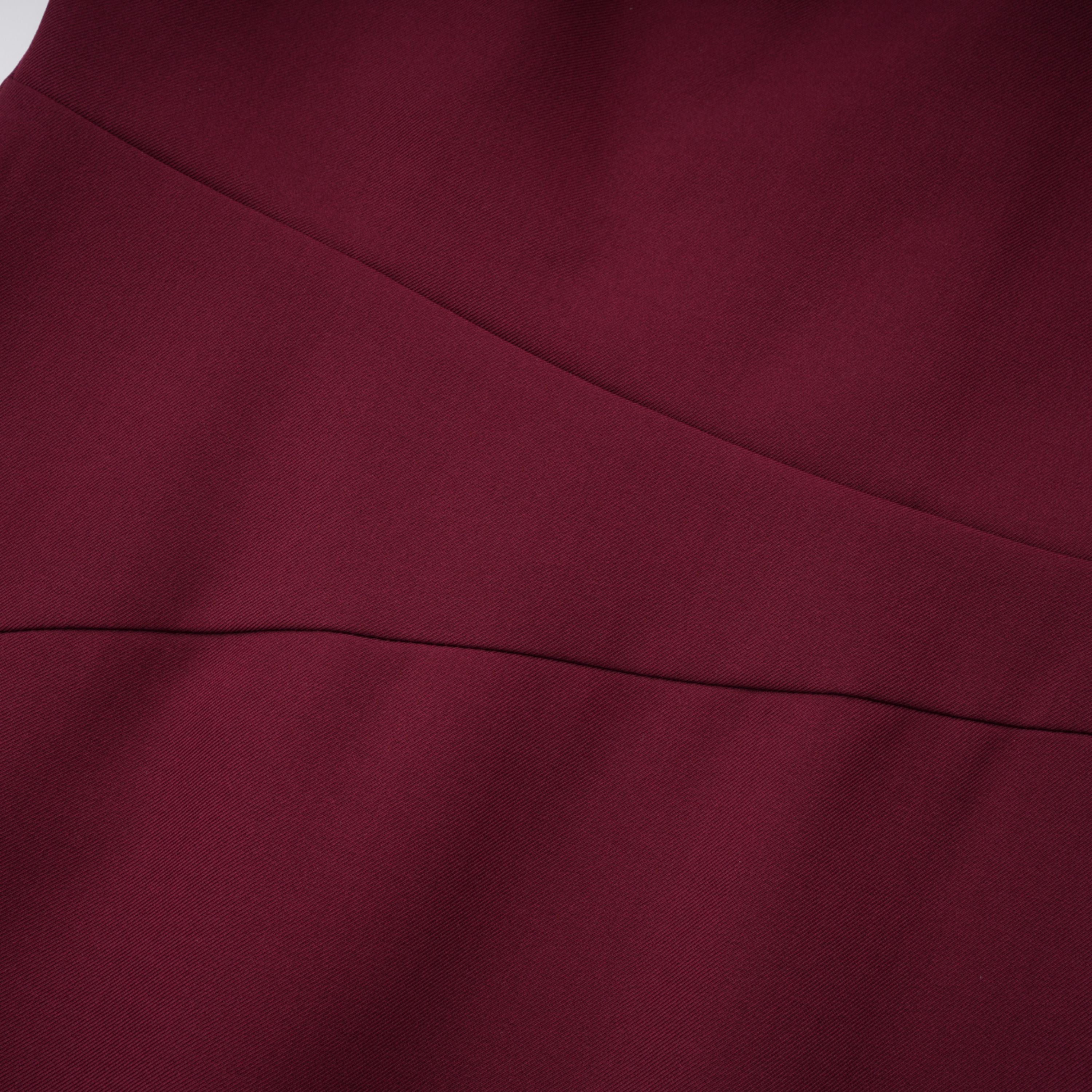 Wren Burgundy Asymmetrical Cape Maxi Dress