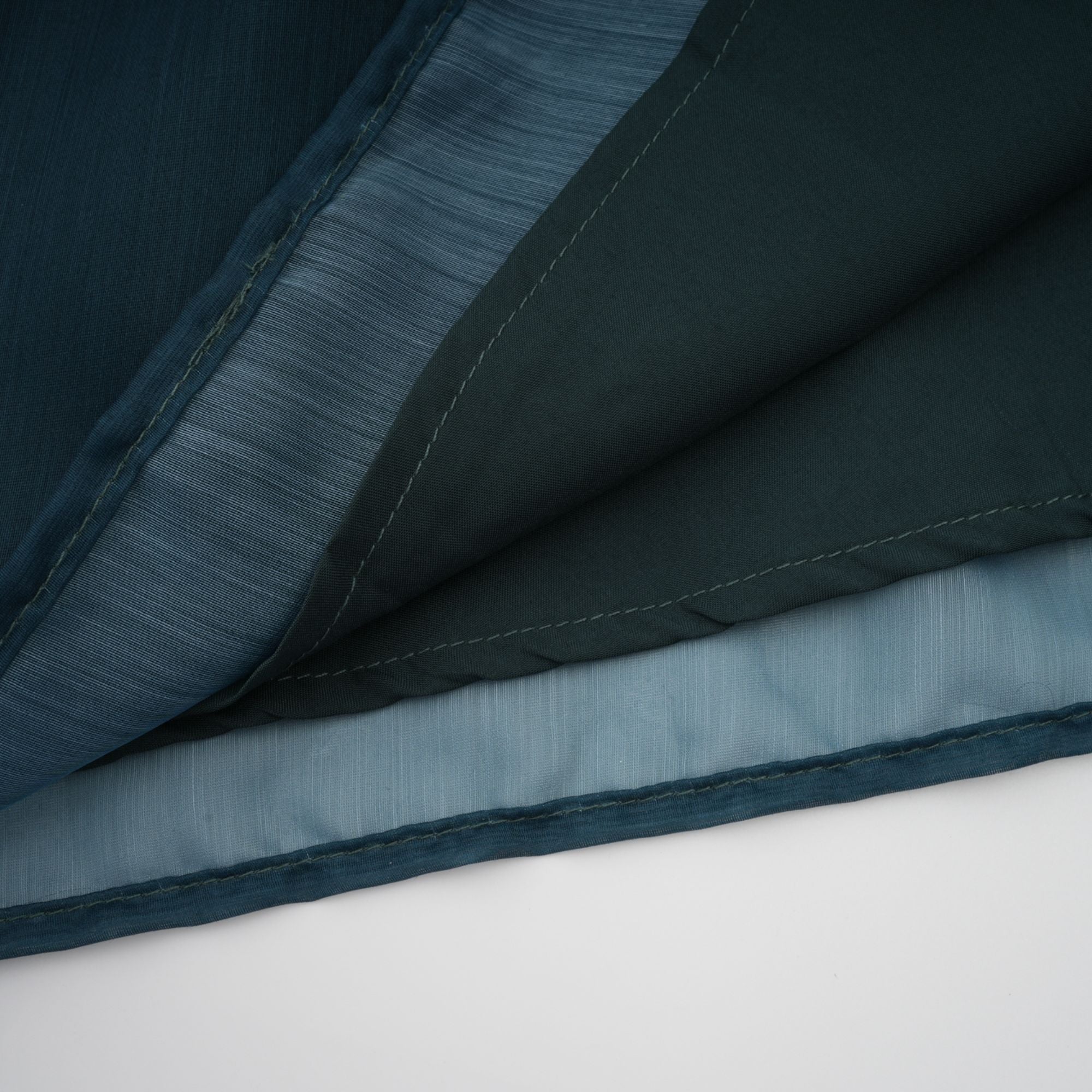 Zoé dark-green ribbon tie-neck shirt & skirt matching set (Final Sale-US Only)