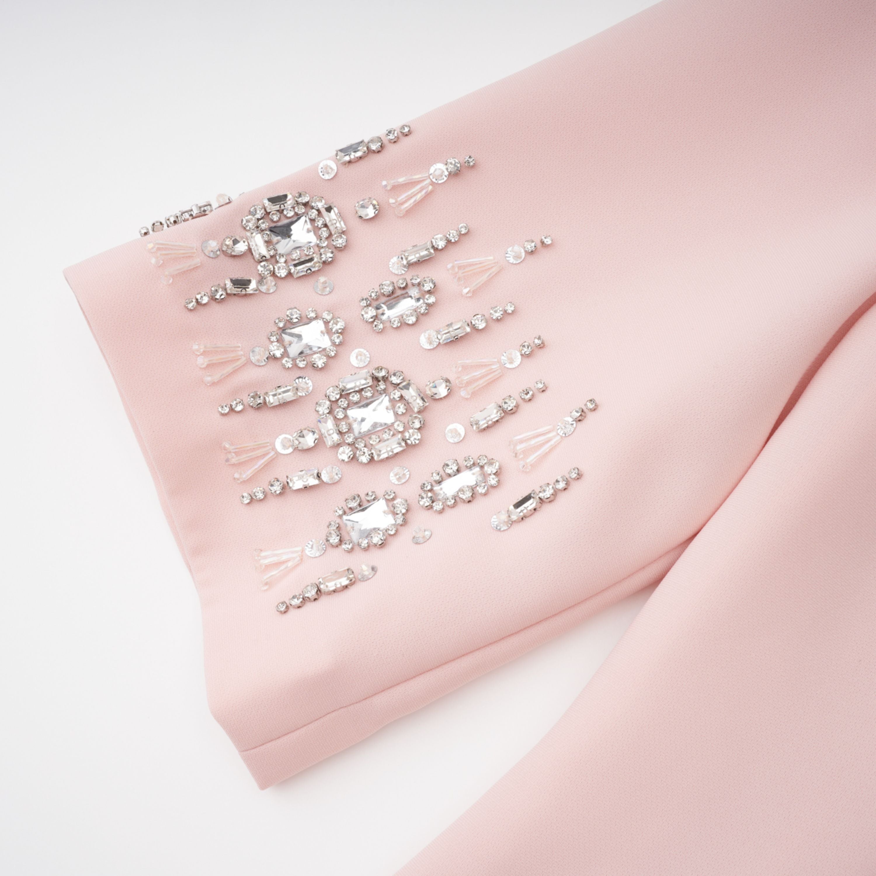 Klaudia Pink Embellished Corset Maxi Dress (Final Sale-US Only)