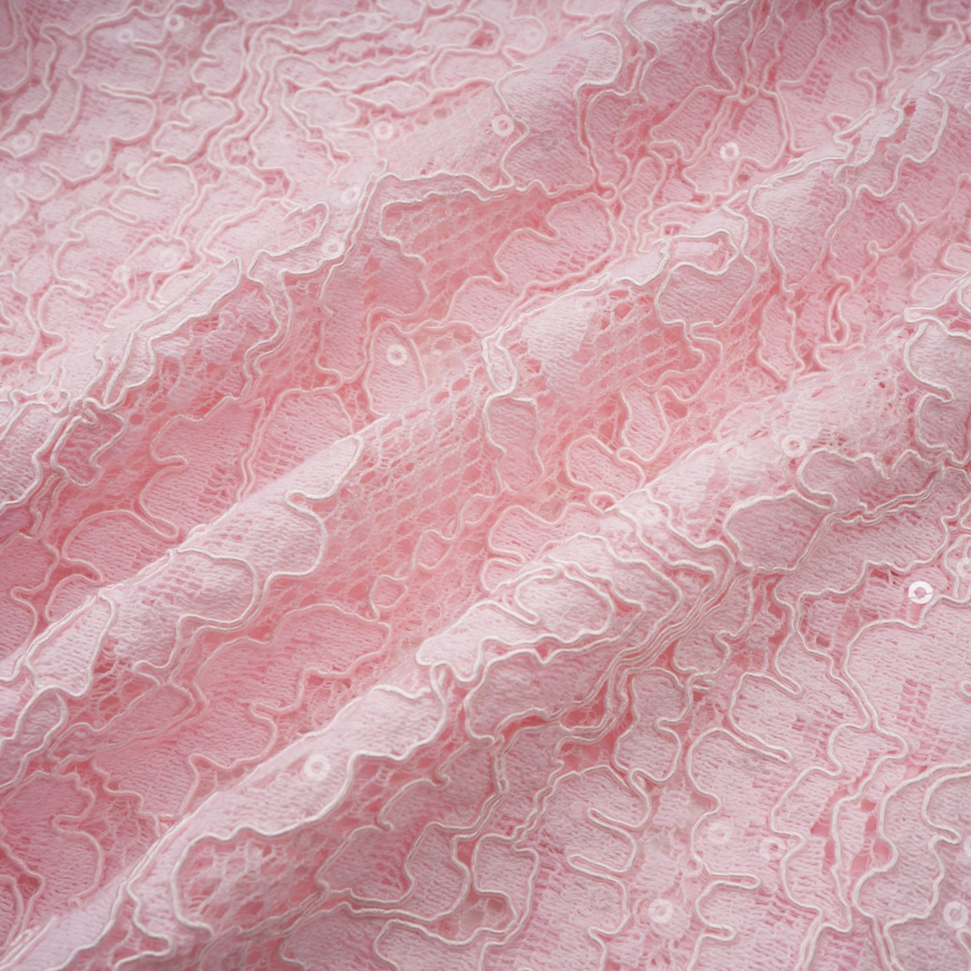 Elisabetta pink embellished floral-embroidered lace midi dress (Final Sale-US Only)