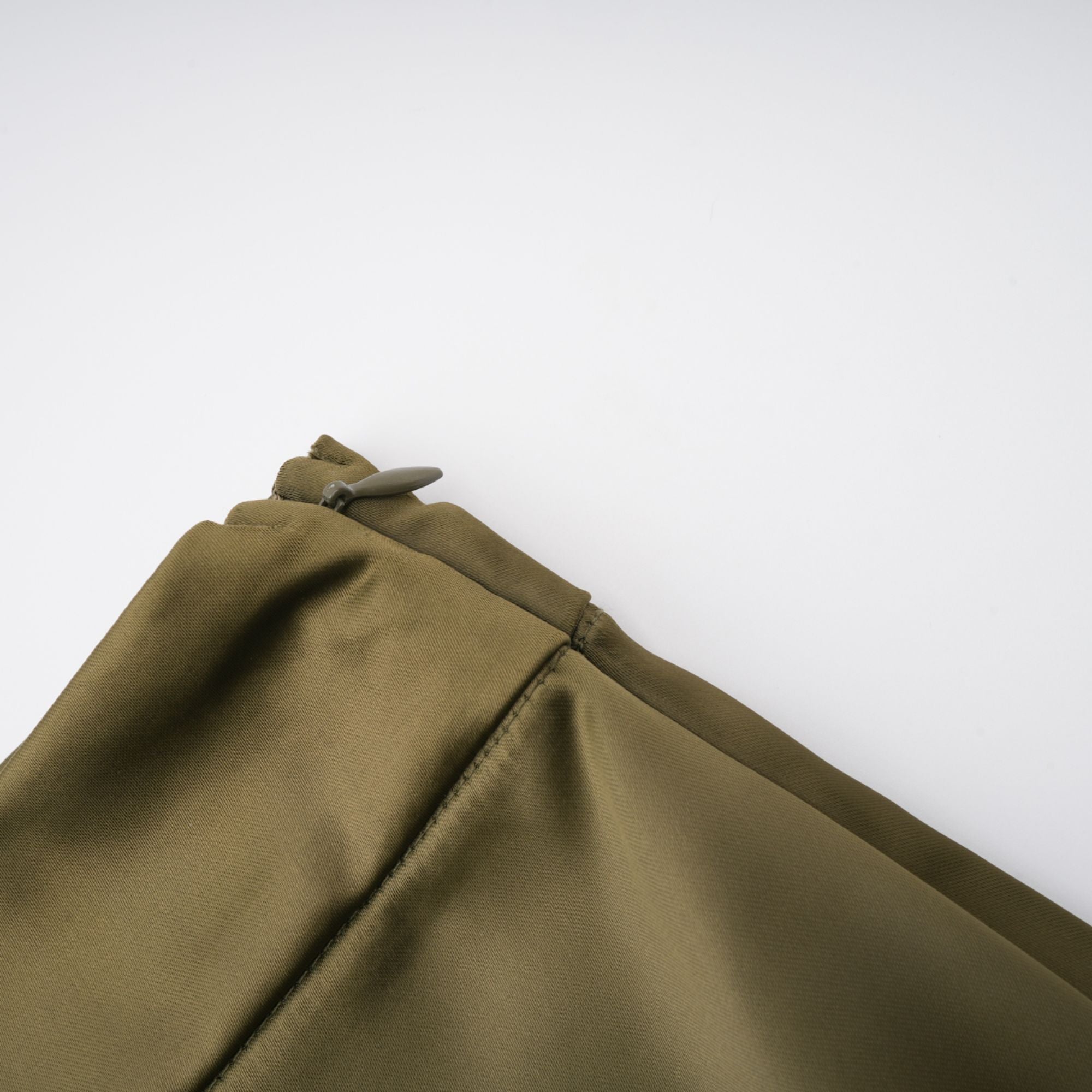 Borbála Green Fringed Top & Satin Skirt Set (Final Sale-US Only)