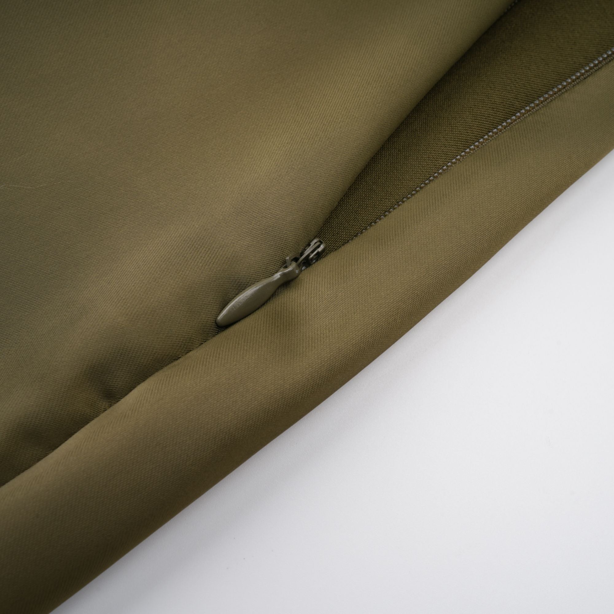 Borbála Green Fringed Top & Satin Skirt Set