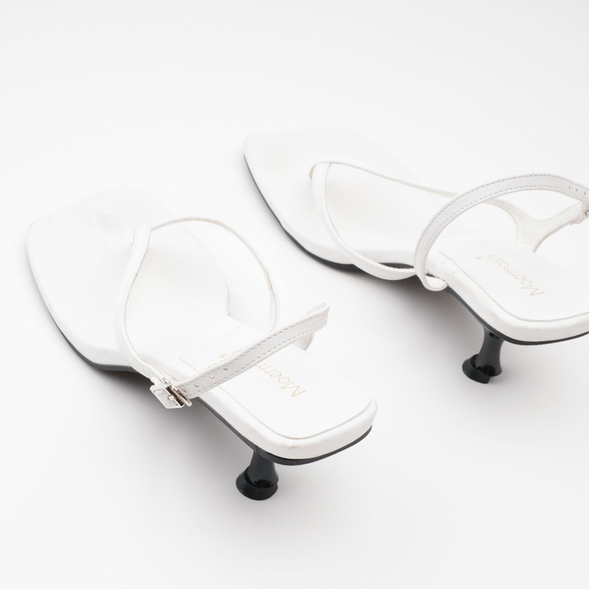 Catriona thong leather sandals  - White