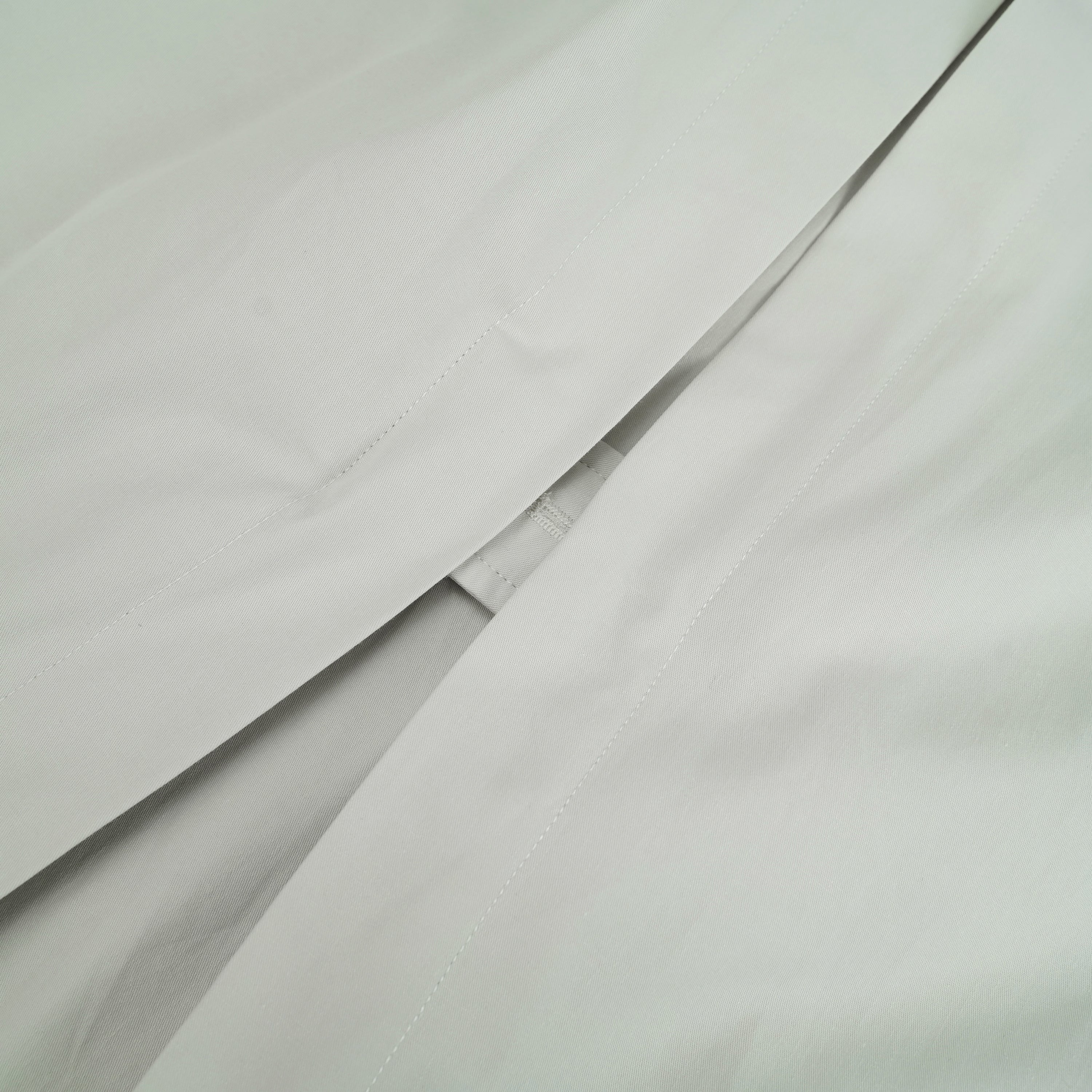 Bruyère White Double-Breasted Long Trench Coat