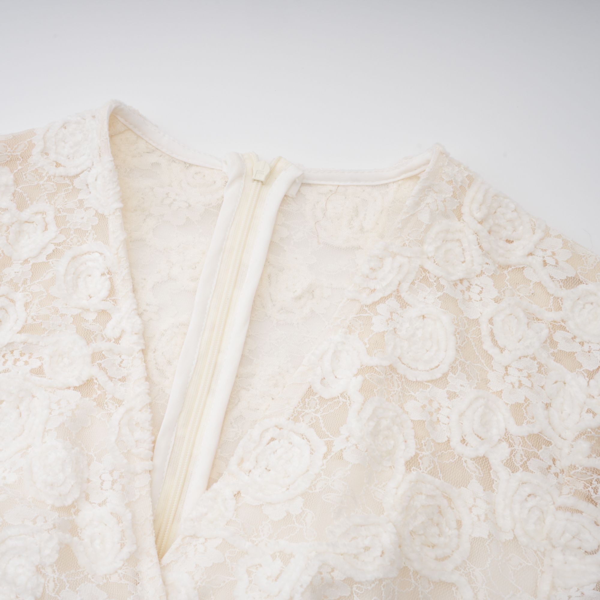 Oona White Floral Lace Pencil Midi Dress (Final Sale-US Only)