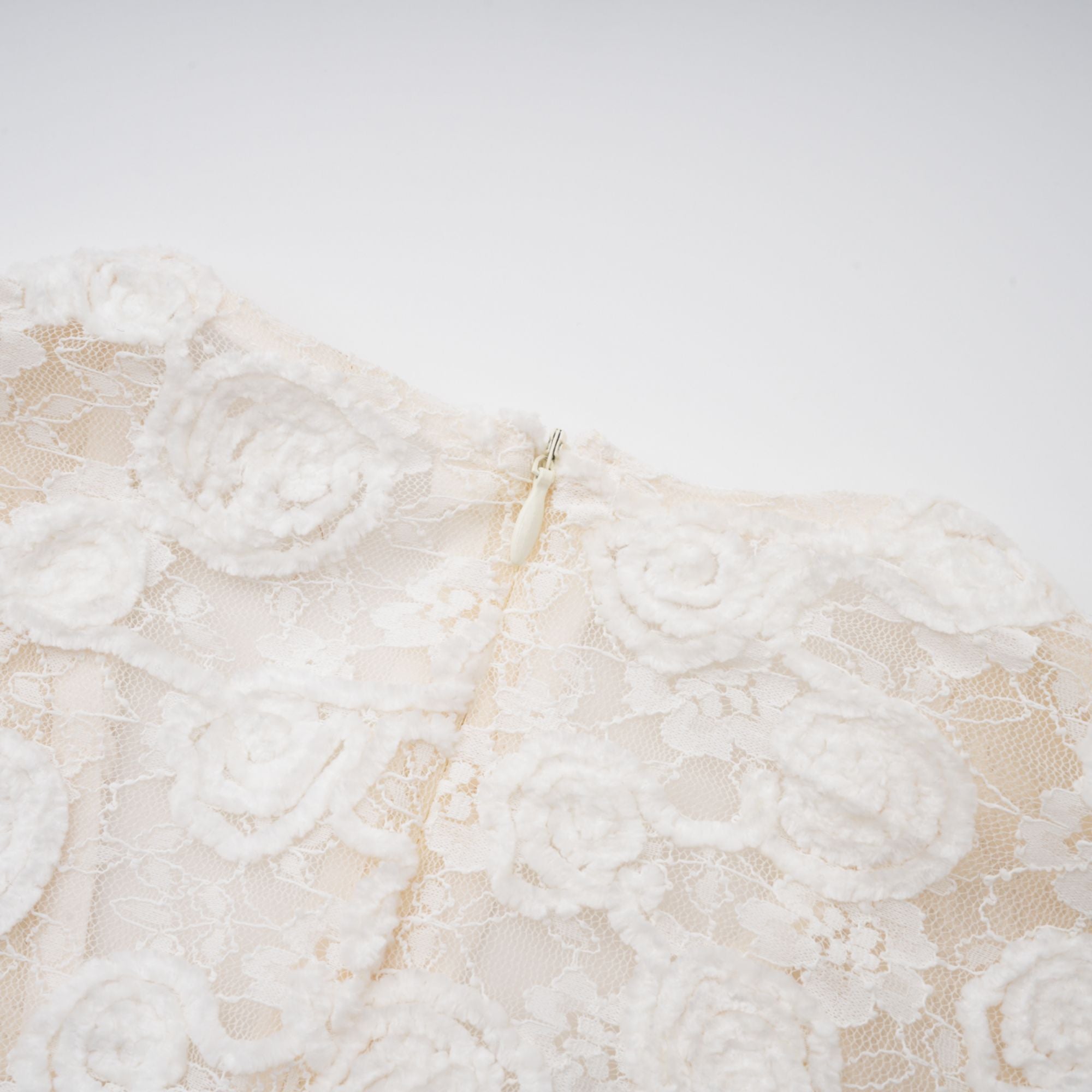 Oona White Floral Lace Pencil Midi Dress (Final Sale-US Only)