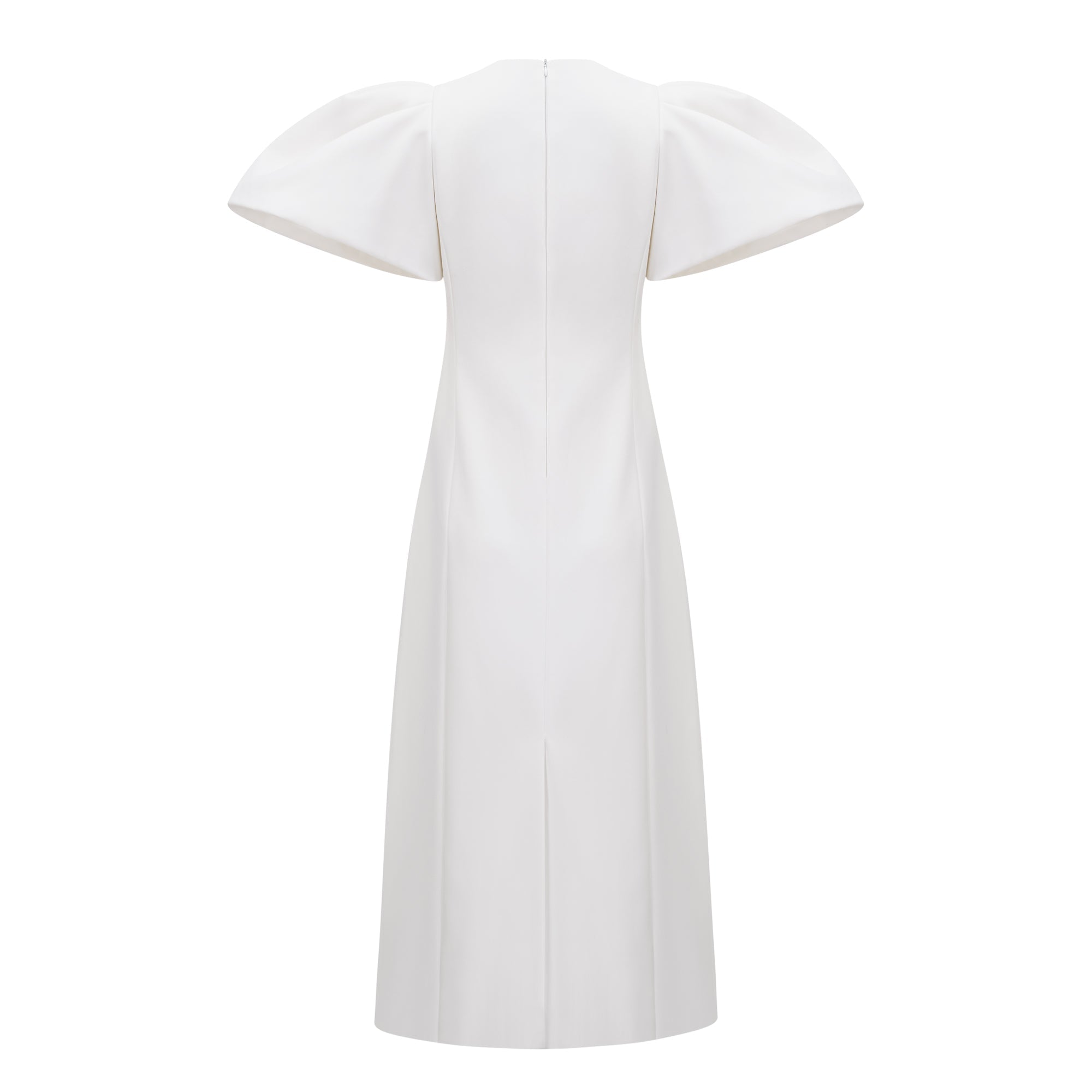 Irène White Sequin Floral Embroidered Midi Dress (Final Sale-US Only)
