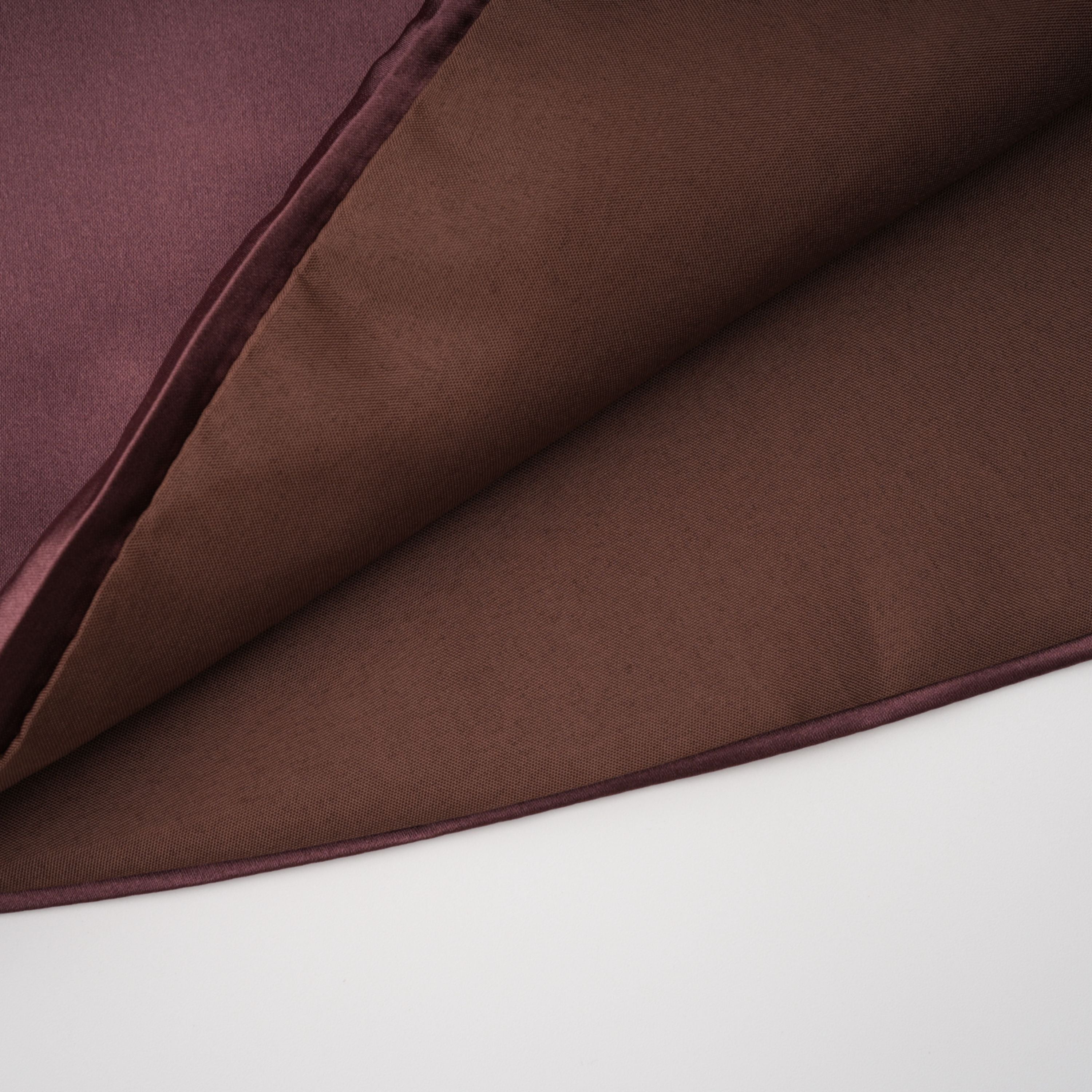 Inmaculada Brown Ruched Satin Maxi Dress