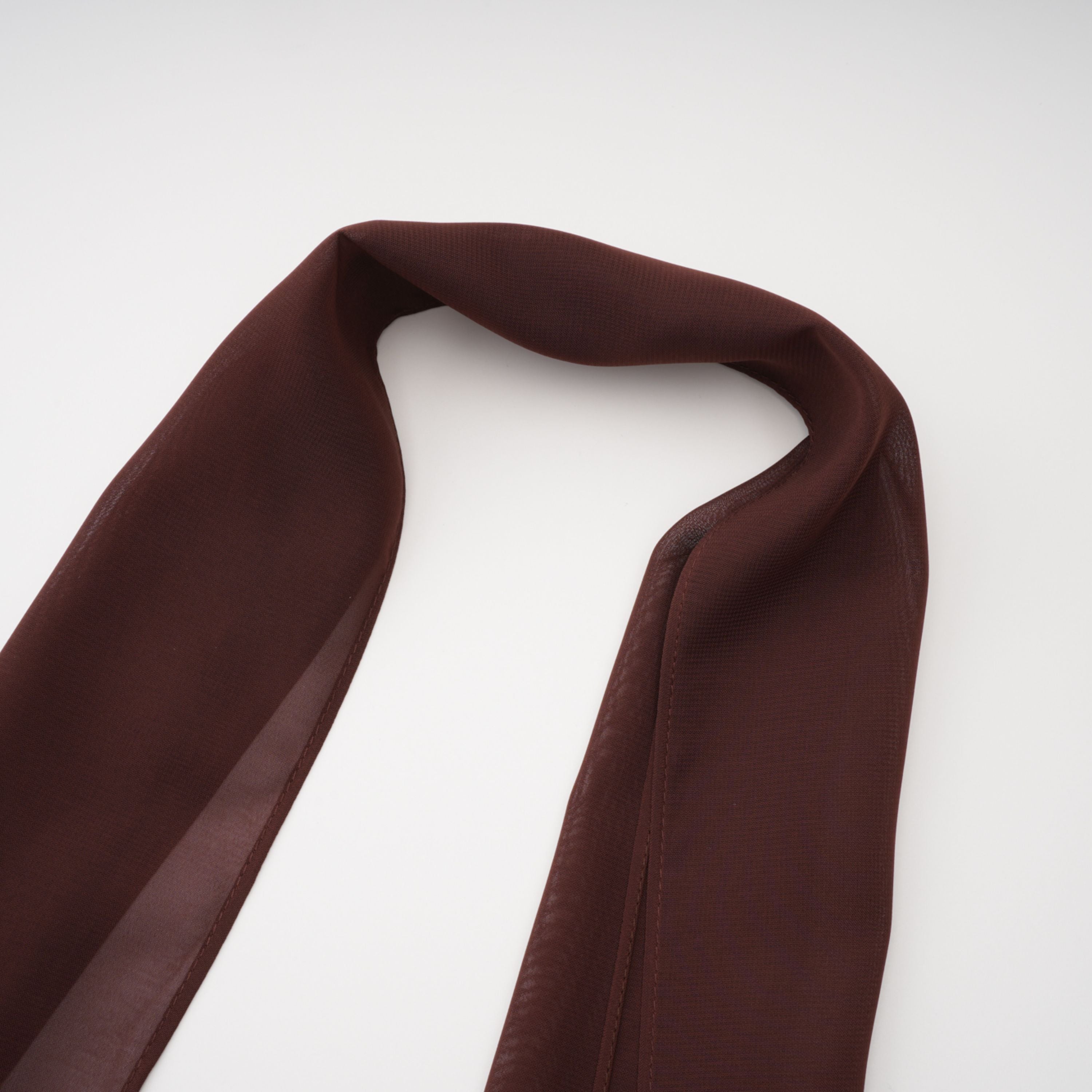 Inmaculada Brown Ruched Satin Maxi Dress