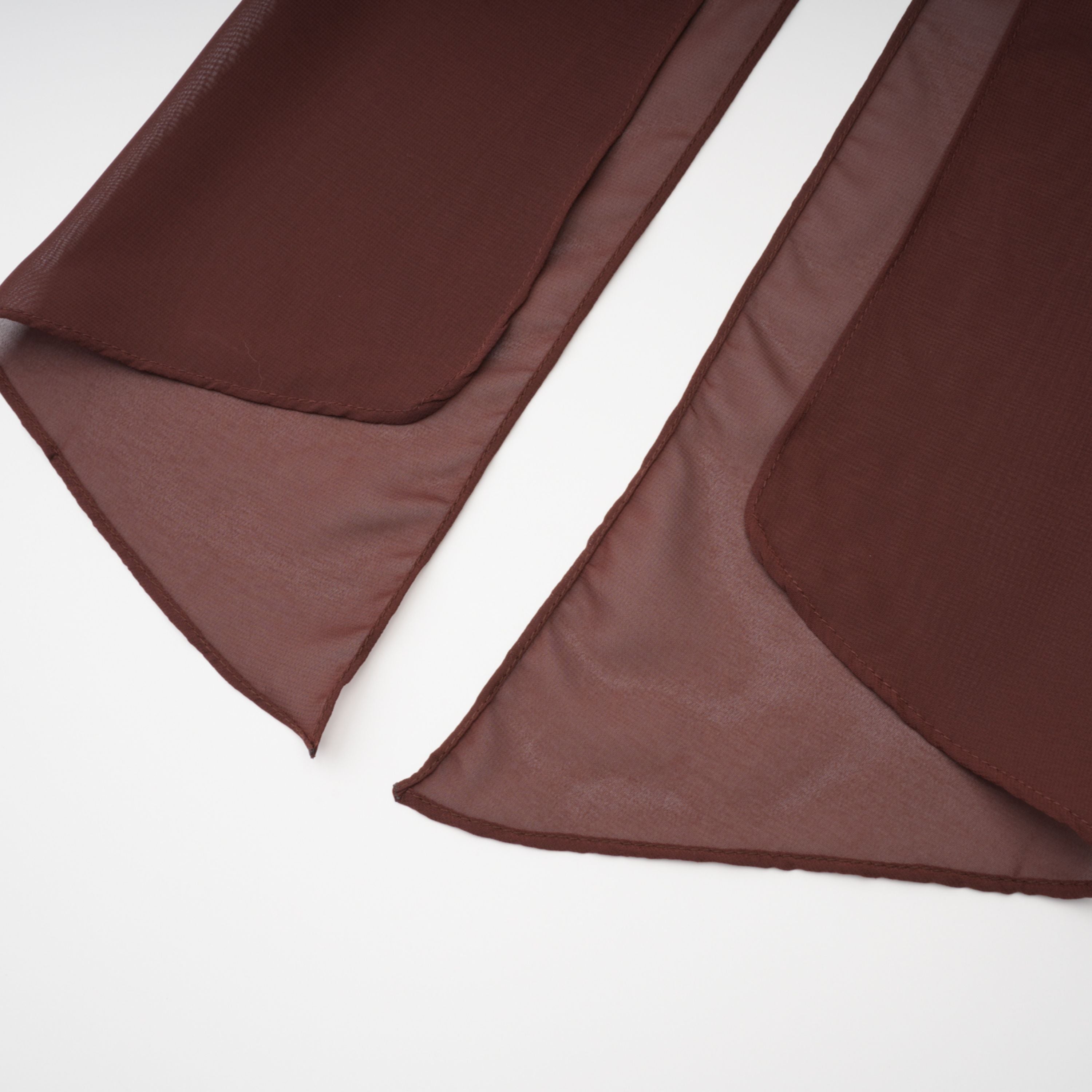 Inmaculada Brown Ruched Satin Maxi Dress (Without Gloves) (Final Sale-US Only)