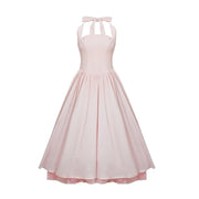 Eponine Pink Layered Flared Hem Midi Dress (Final Sale-US Only)